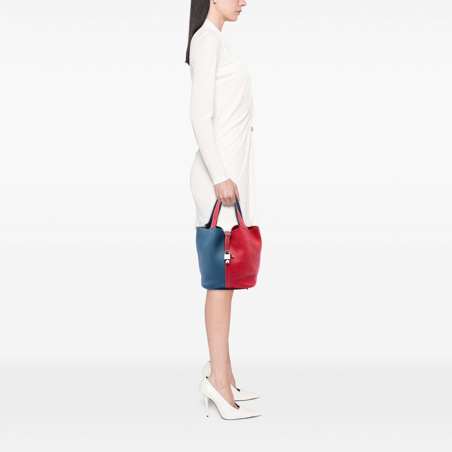 Hermès Bicolor Clemence Picotin Lock 26