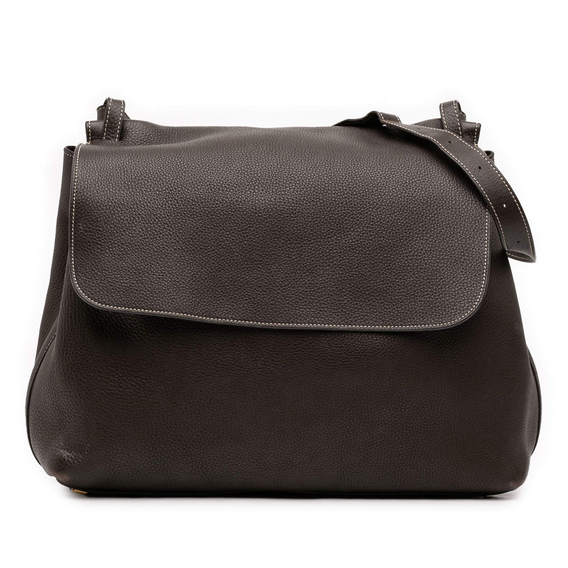 The Row Leather Shoulder Bag