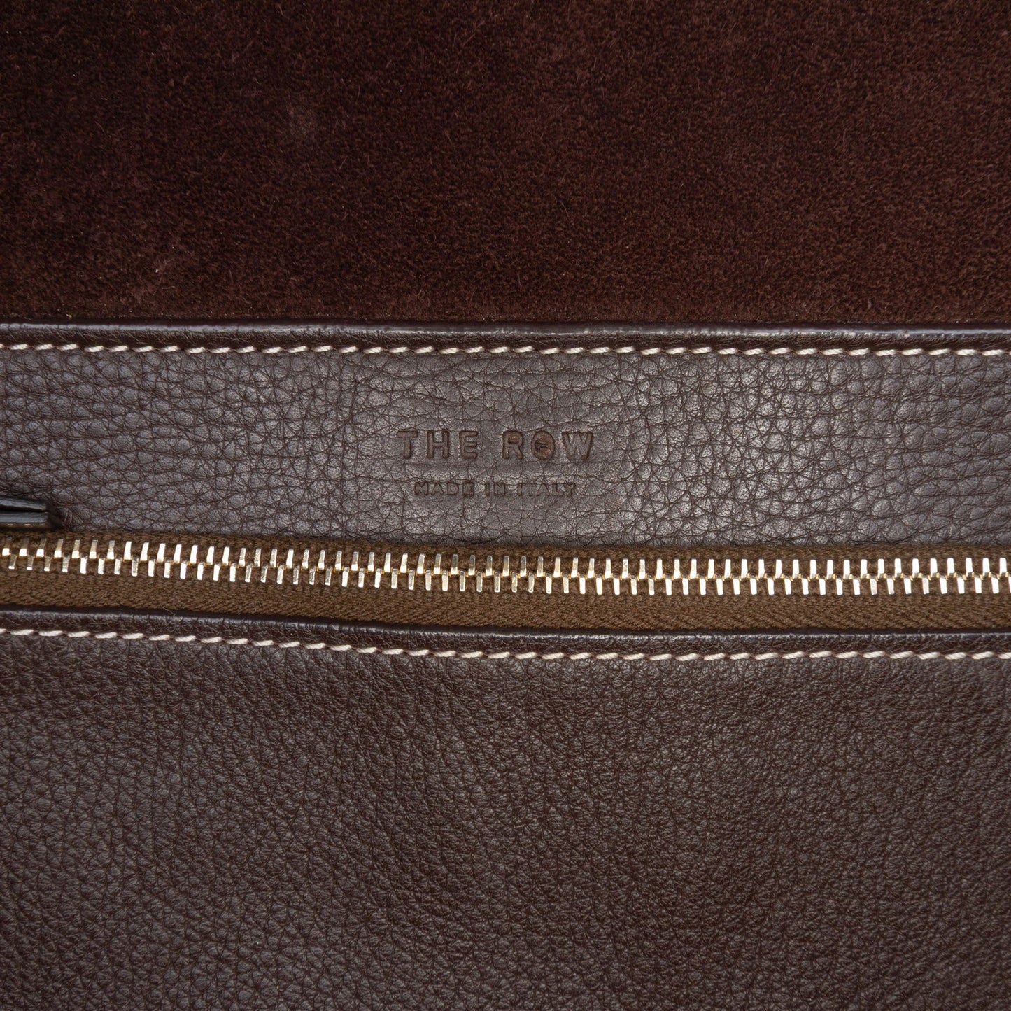 The Row Leather Shoulder Bag