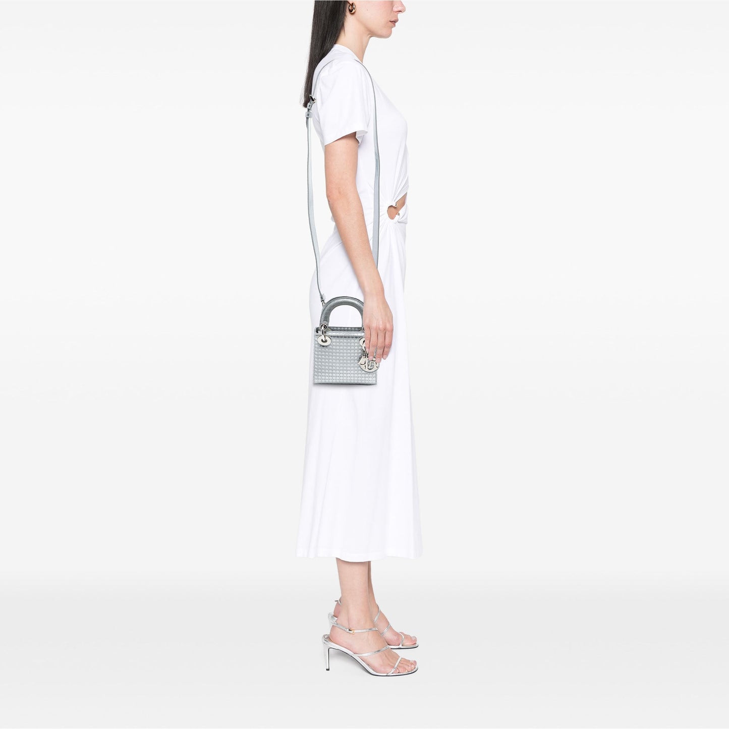 Dior Micro Metallic Patent Microcannage Lady Dior