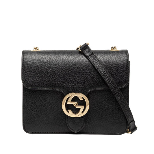 Small Dollar Calfskin Interlocking G Crossbody