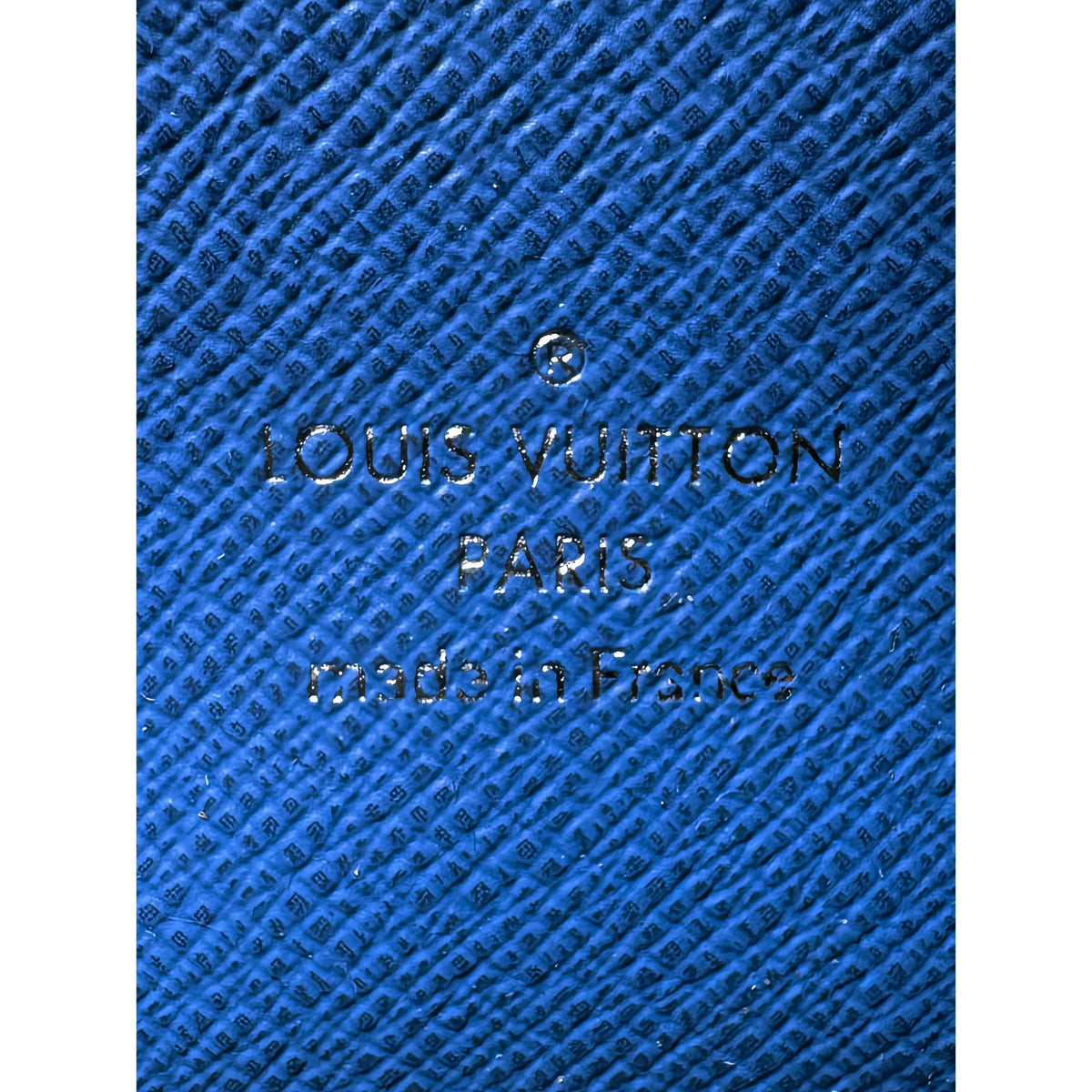 Louis Vuitton Damier Graphite Giant Alpha Wearable Wallet — Blue
