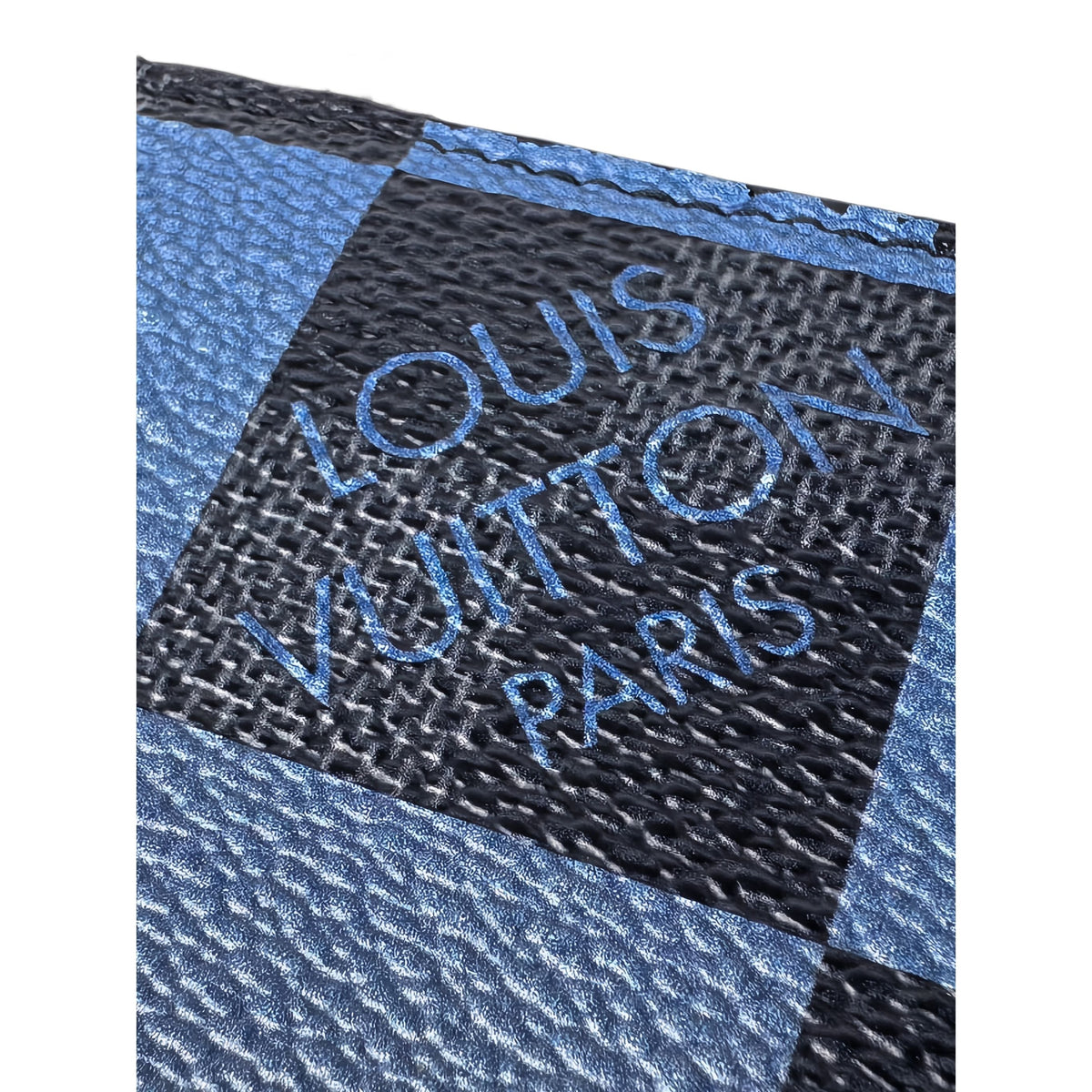 Louis Vuitton Damier Graphite Giant Alpha Wearable Wallet — Blue