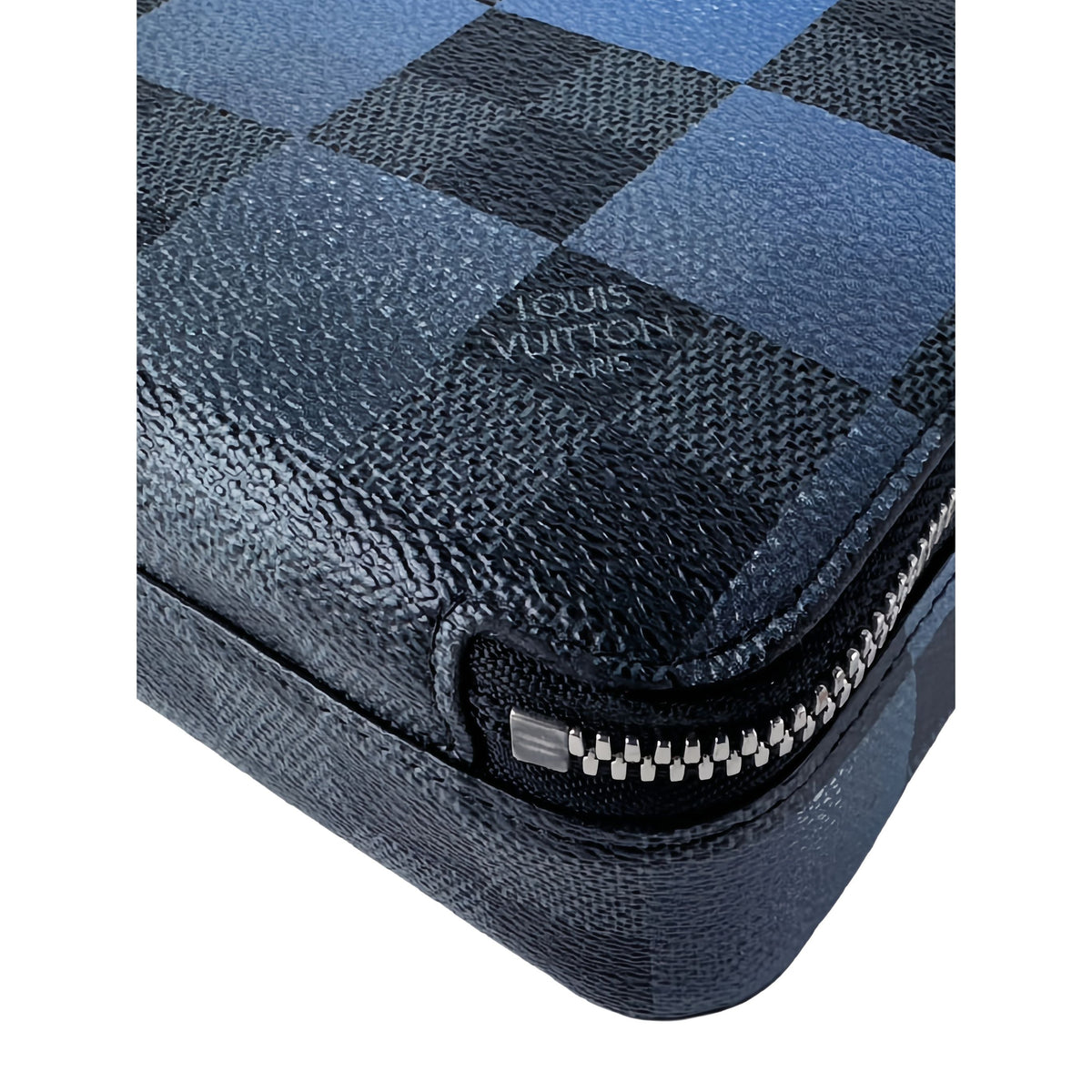 Louis Vuitton Damier Graphite Giant Alpha Wearable Wallet — Blue