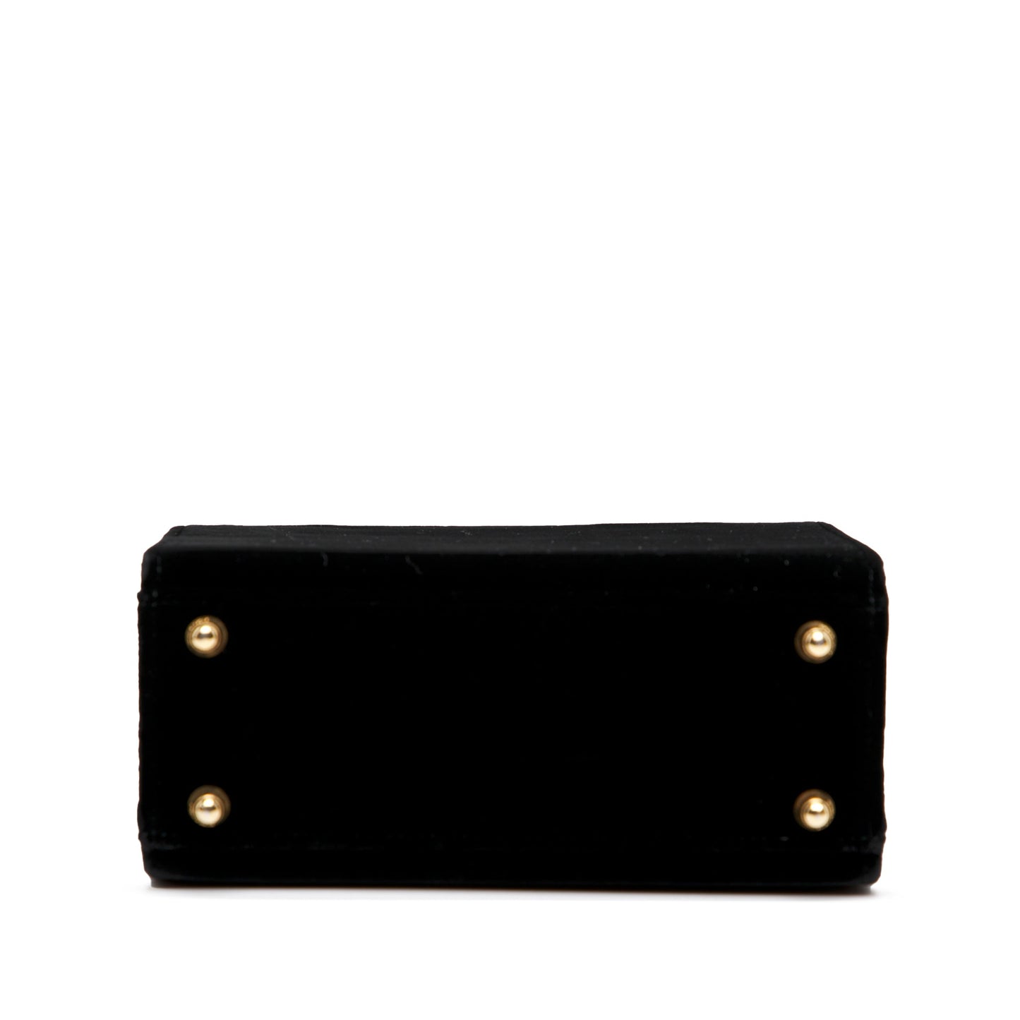 Fendi Velvet Push Lock Box Satchel