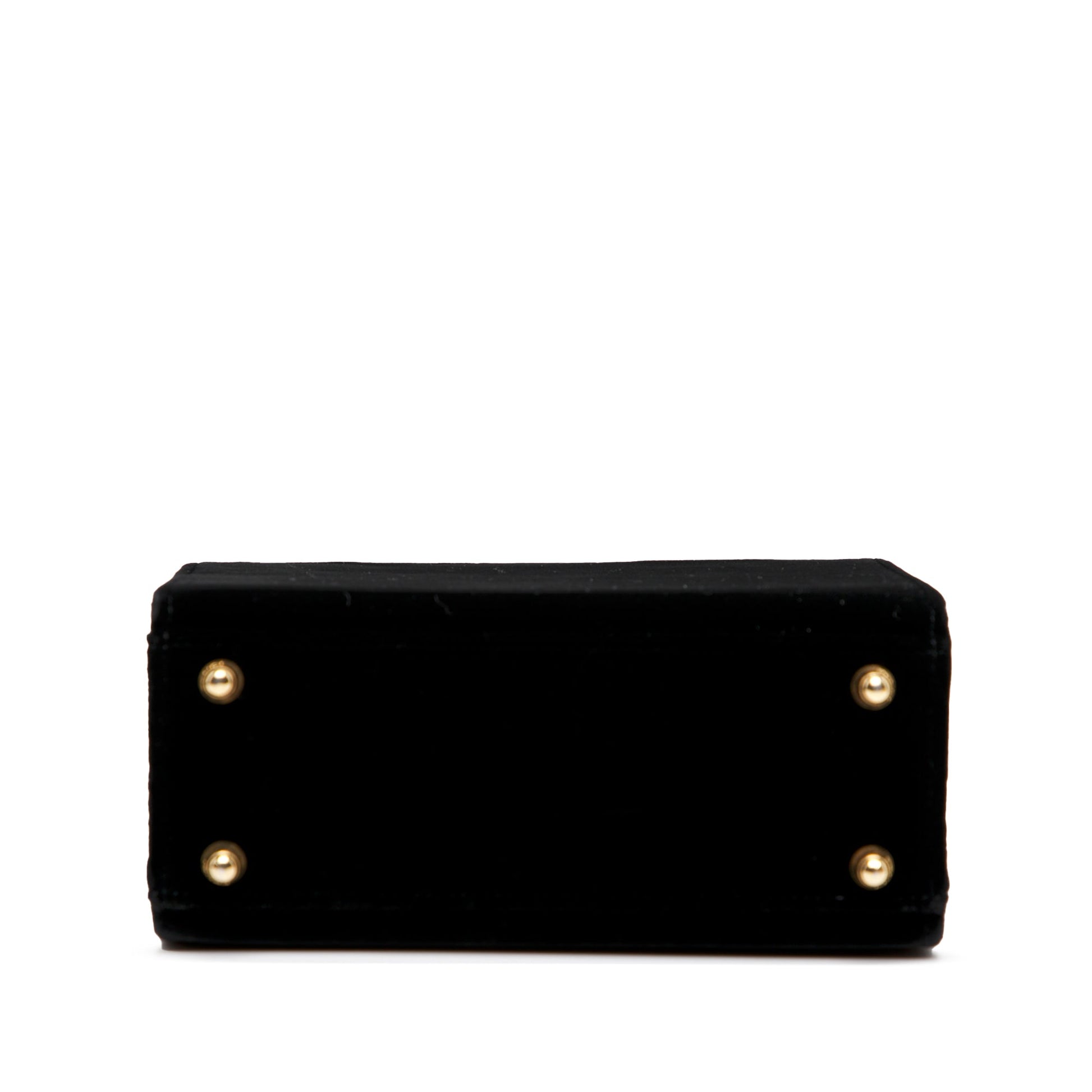 Fendi Velvet Push Lock Box Satchel