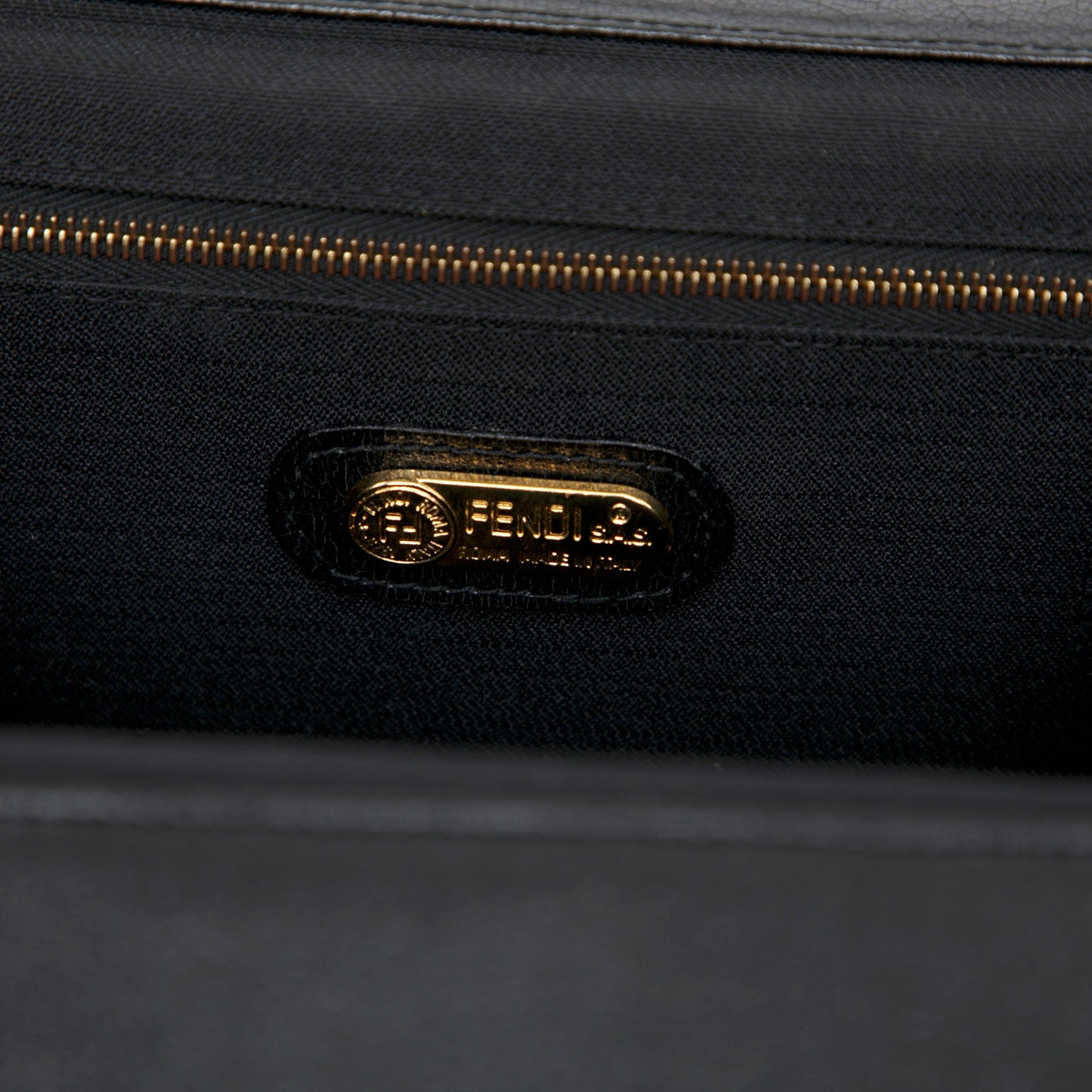 Fendi Velvet Push Lock Box Satchel