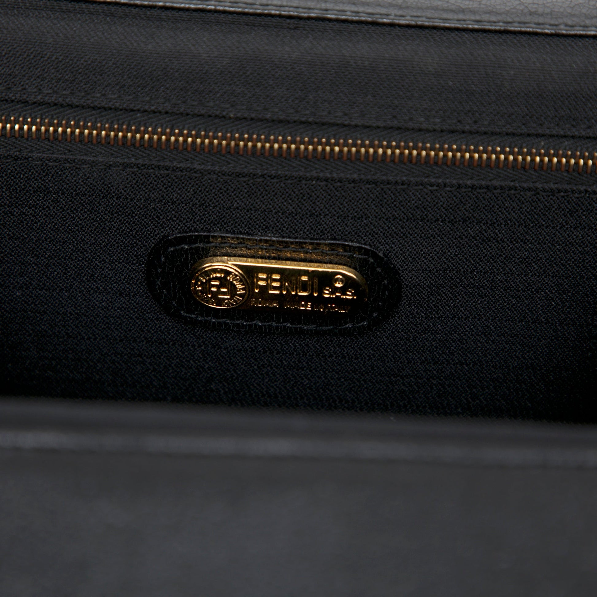 Fendi Velvet Push Lock Box Satchel