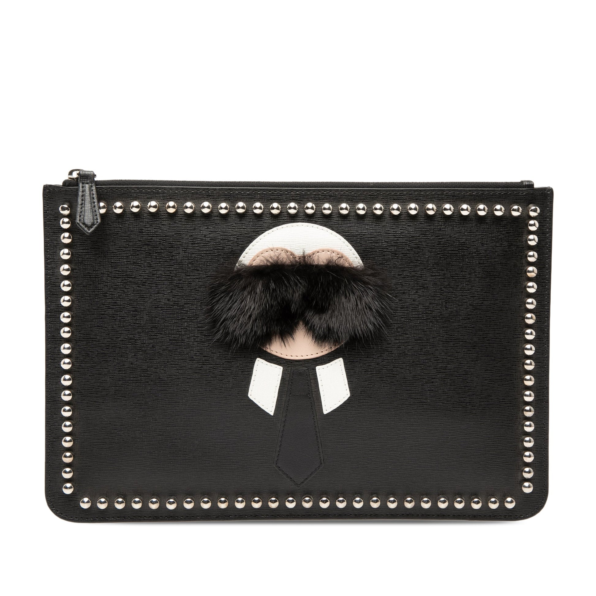 Fendi Calfskin Karlito Clutch