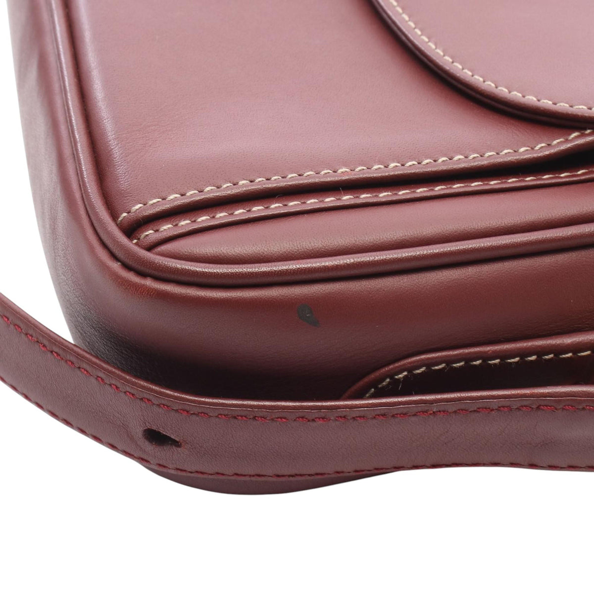 Cartier Leather Must De Cartier Crossbody — Red