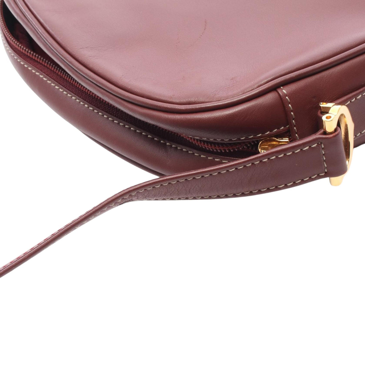 Cartier Leather Must De Cartier Crossbody — Red