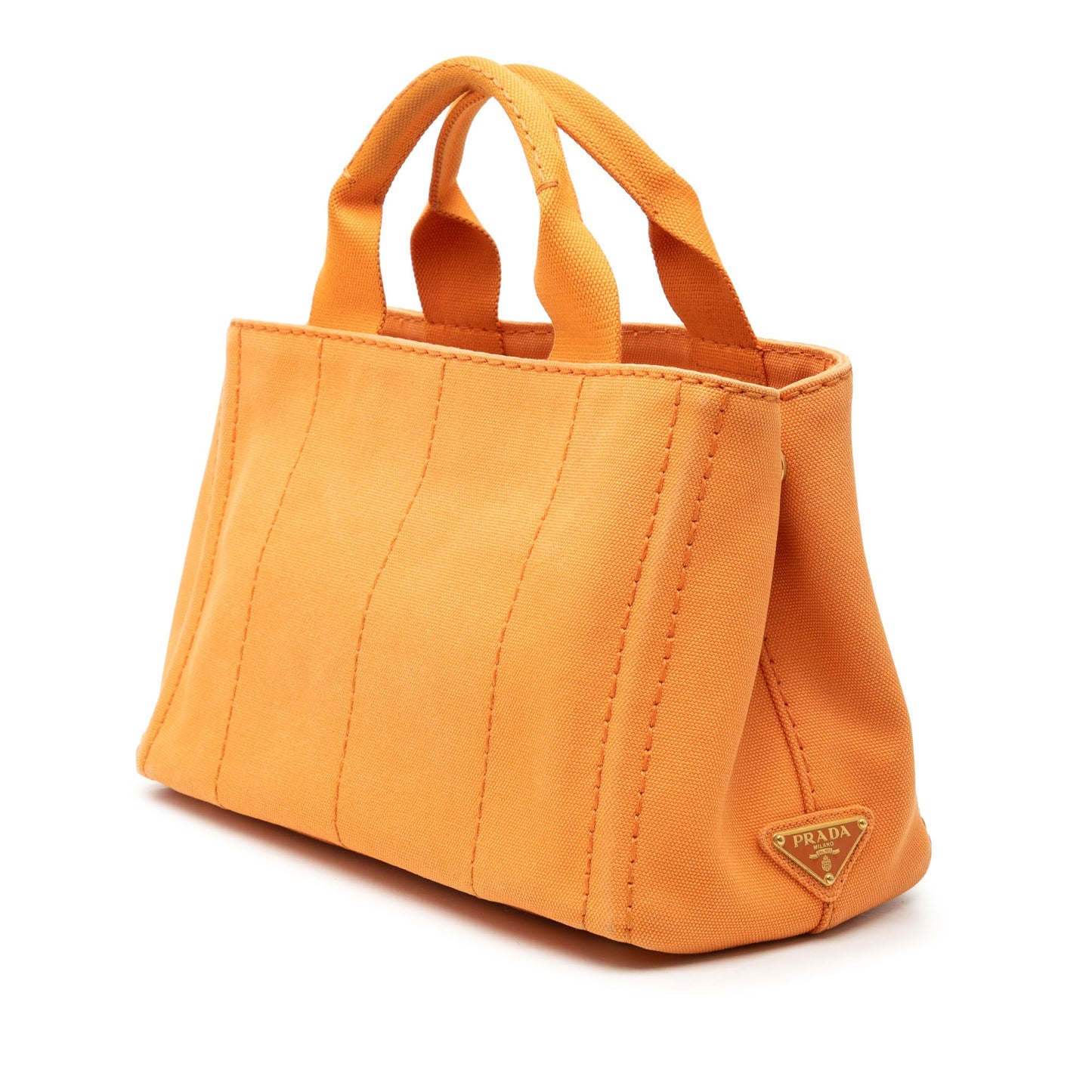 Prada Small Canvas Canapa Logo Satchel