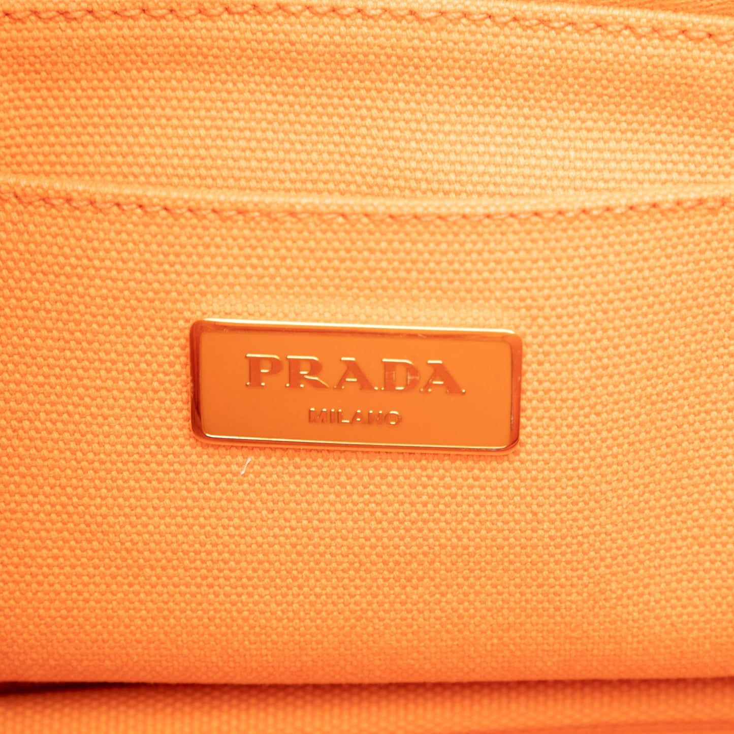 Prada Small Canvas Canapa Logo Satchel
