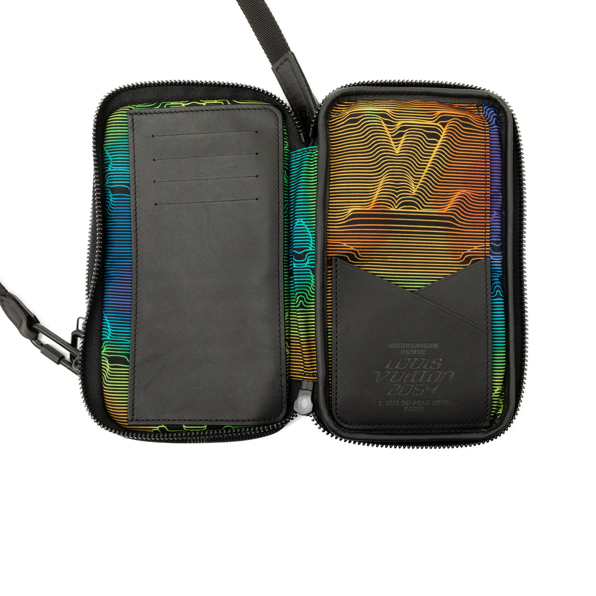 Louis Vuitton Monogram Nylon 2054 Double Phone Pouch — Black