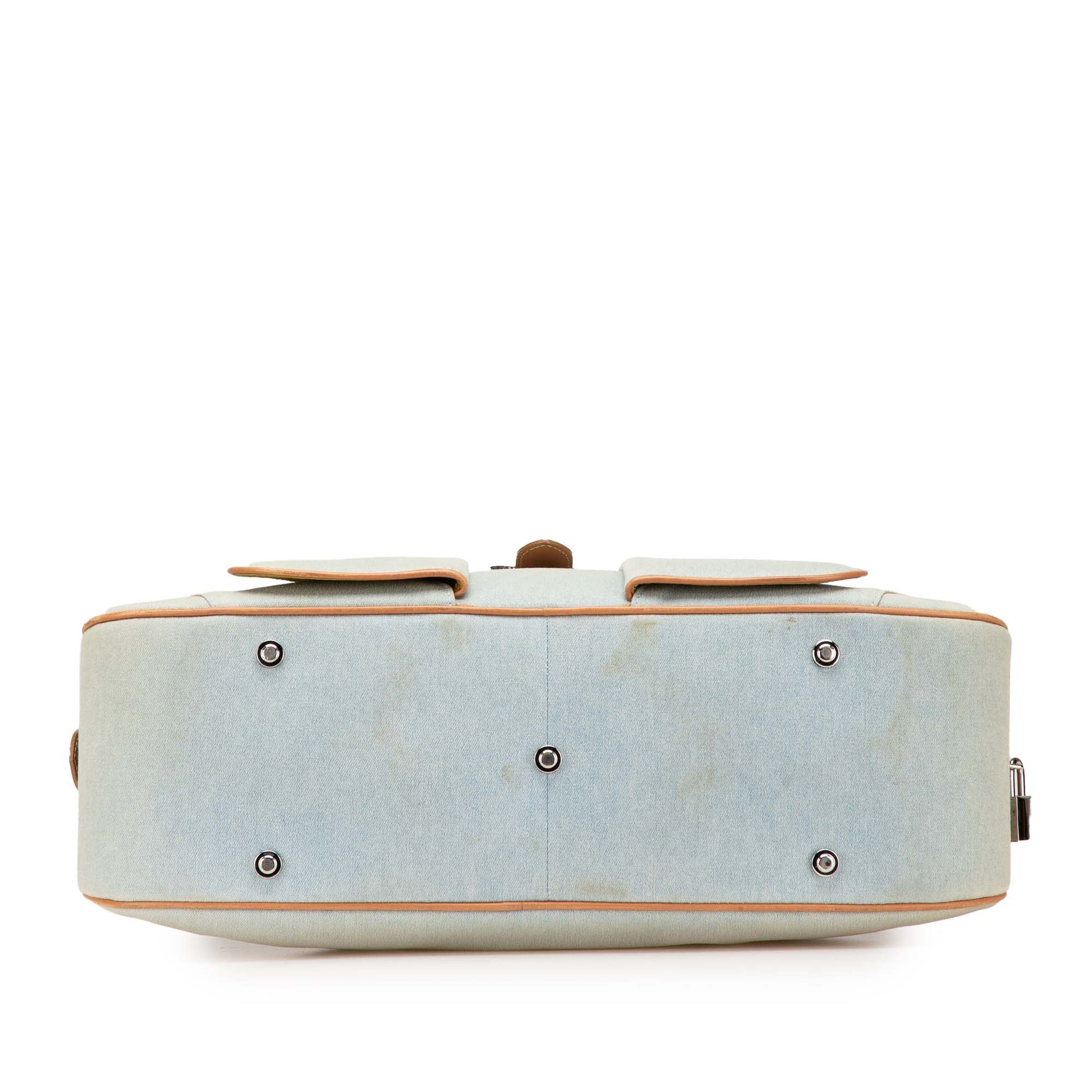 Dior Denim Double Saddle Bowler Bag