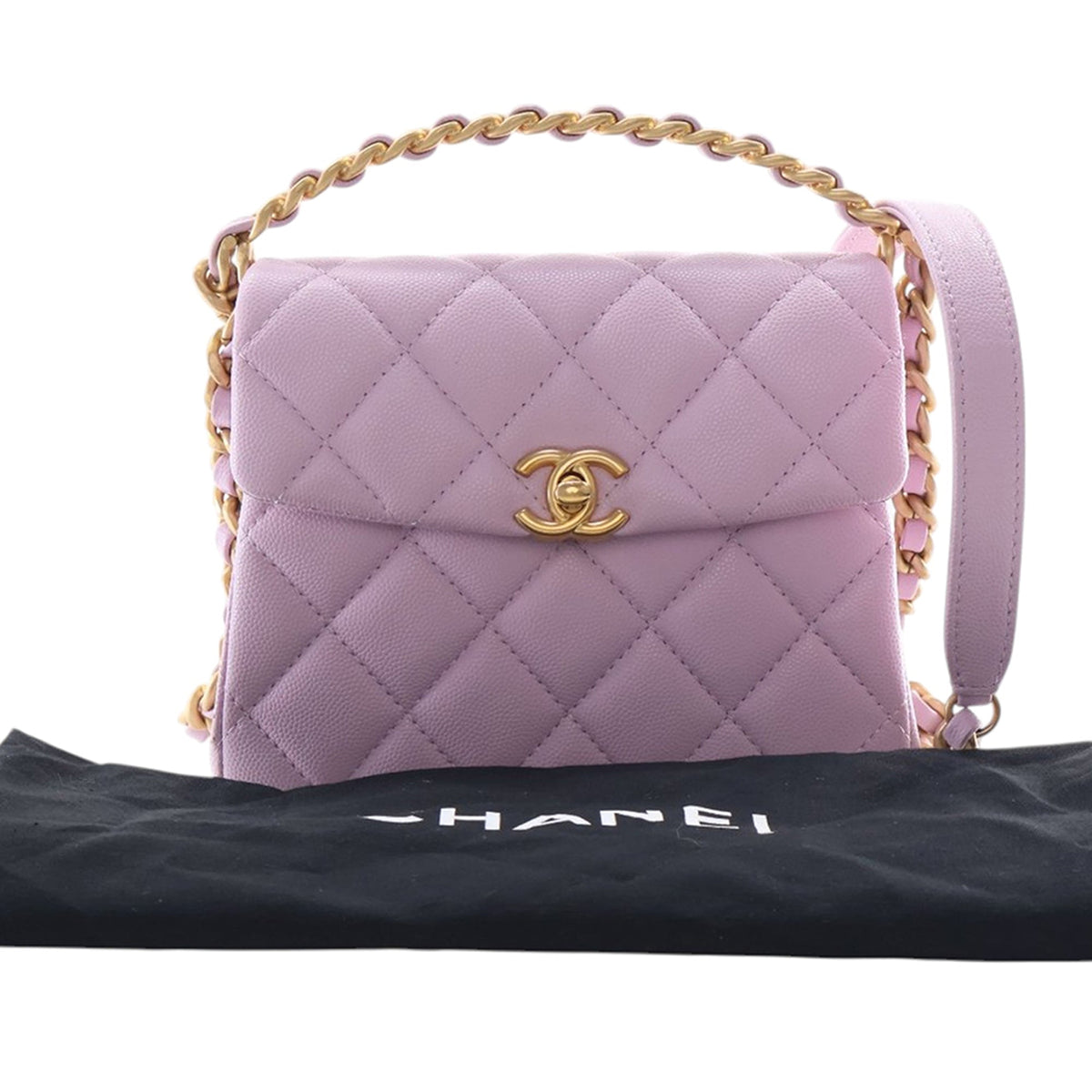 Chanel Mini Quilted Caviar 31 Rue Cambon Top Handle Bag