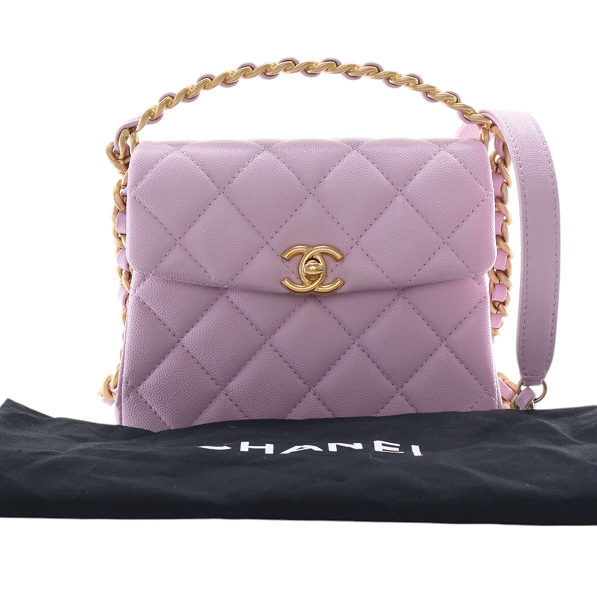 Chanel Mini Quilted Caviar 31 Rue Cambon Top Handle Bag