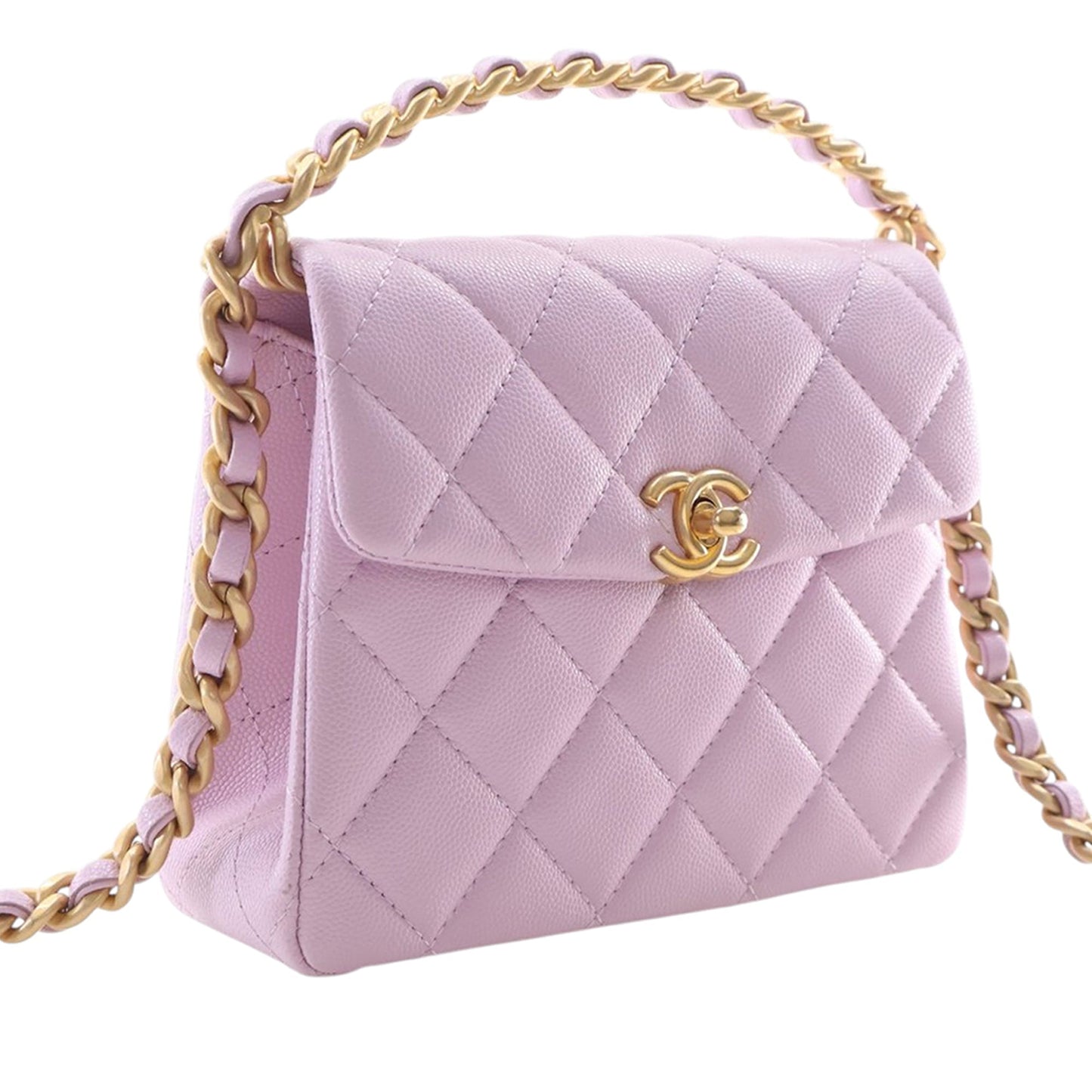 Chanel Mini Quilted Caviar 31 Rue Cambon Top Handle Bag