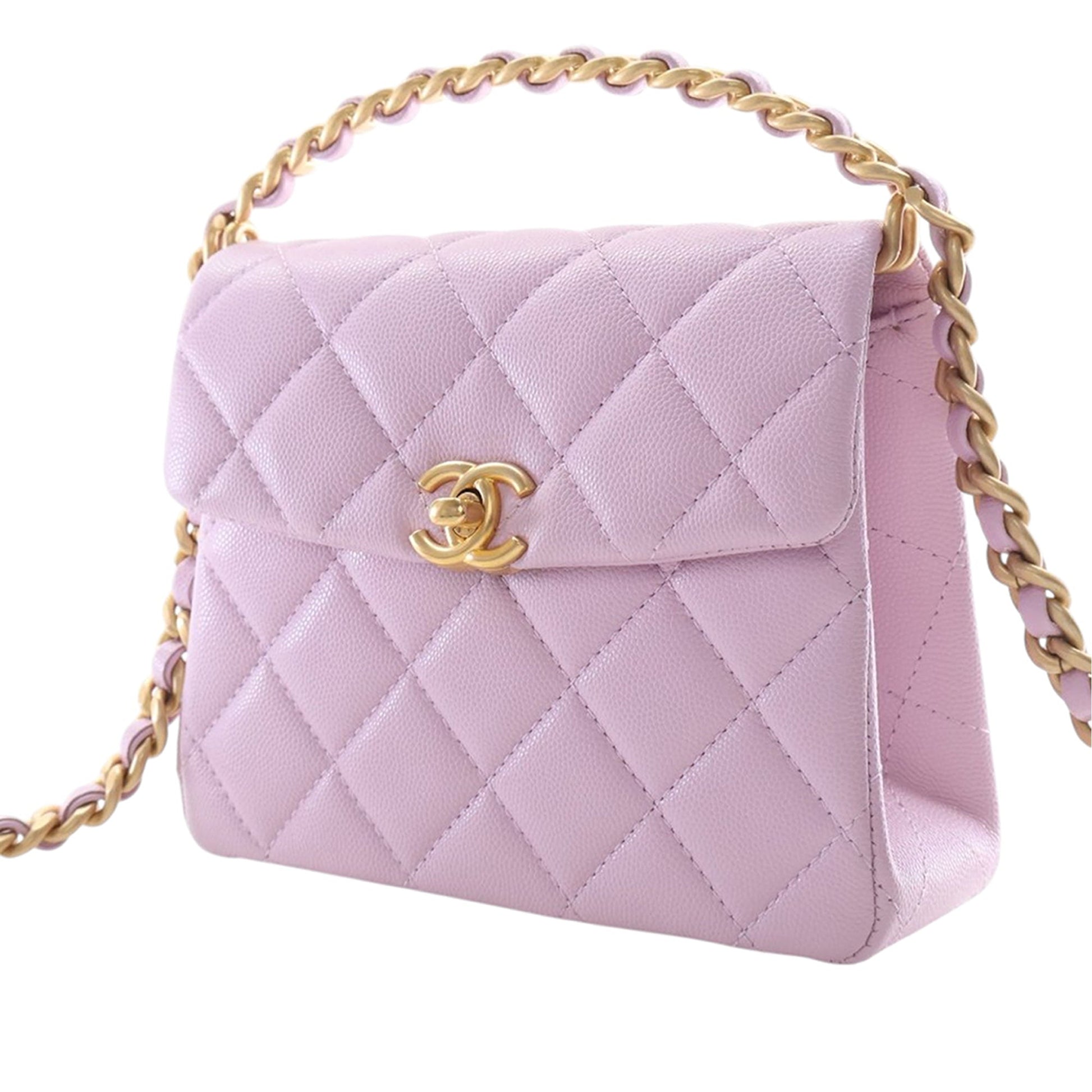 Chanel Mini Quilted Caviar 31 Rue Cambon Top Handle Bag