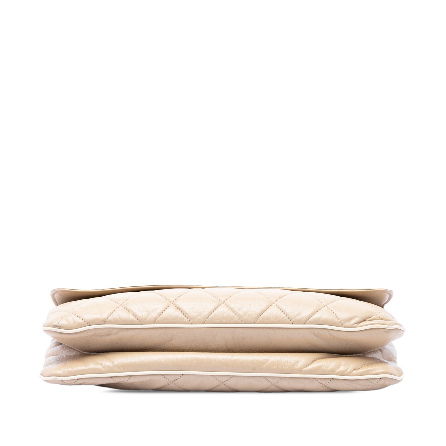 Chanel Quilted Lambskin East West Mademoiselle Flap