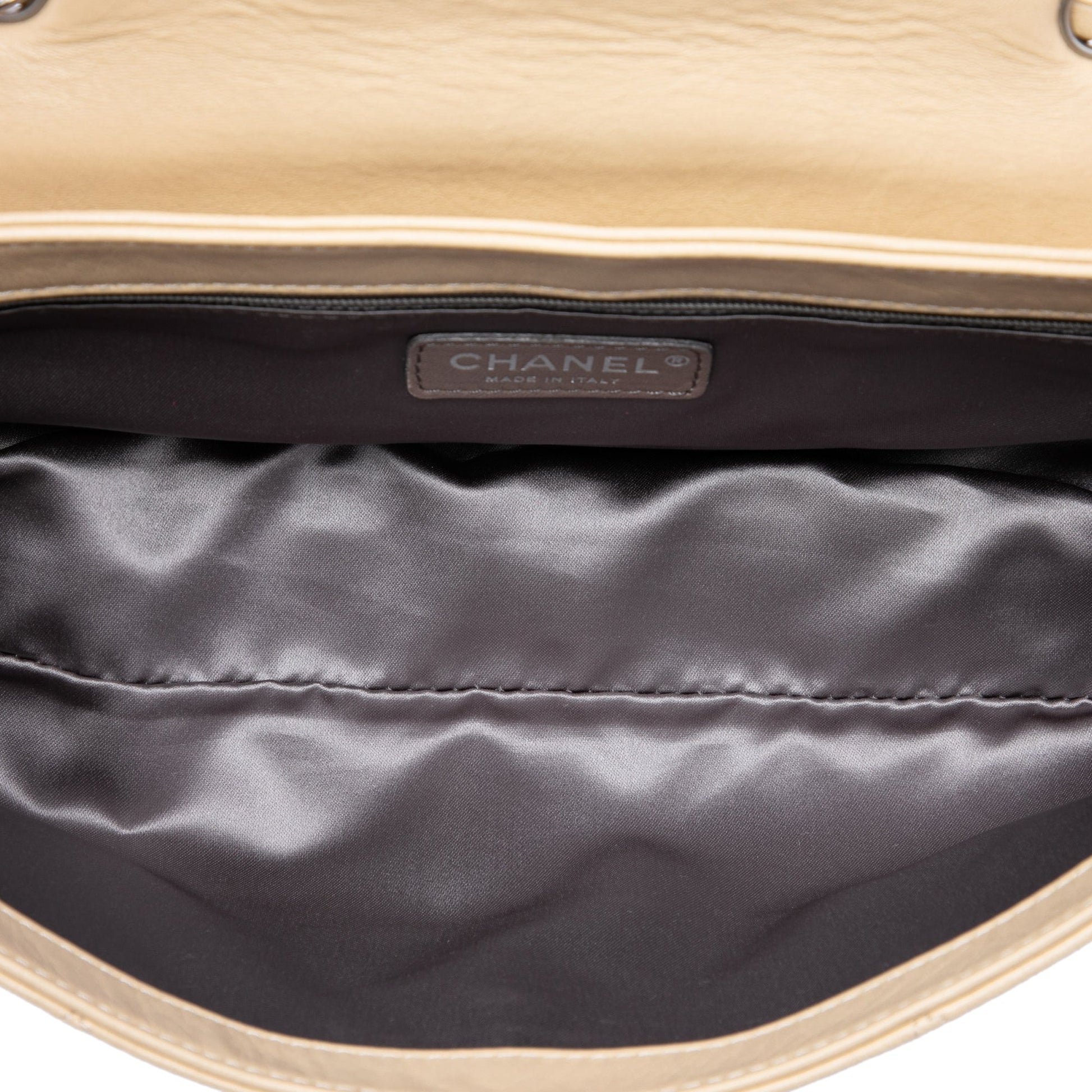 Chanel Quilted Lambskin East West Mademoiselle Flap