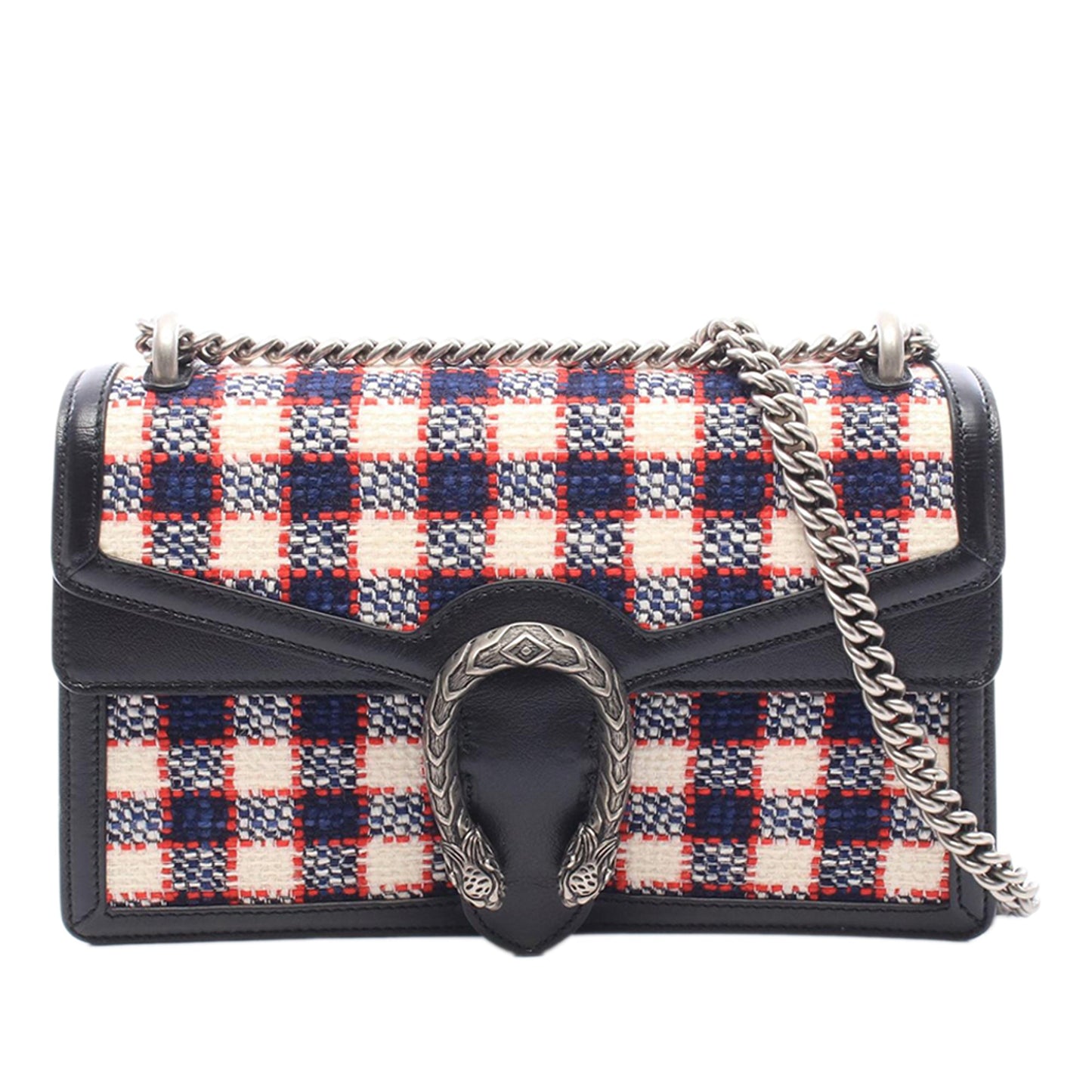 Gucci Medium Tweed Check Dionysus Shoulder Bag