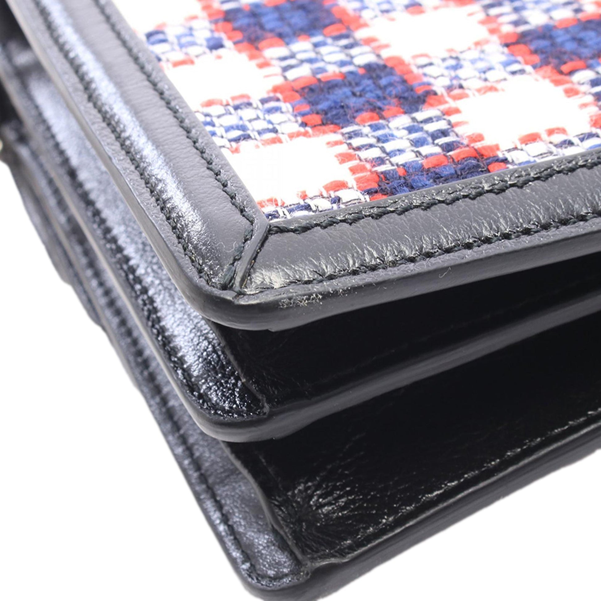 Gucci Medium Tweed Check Dionysus Shoulder Bag