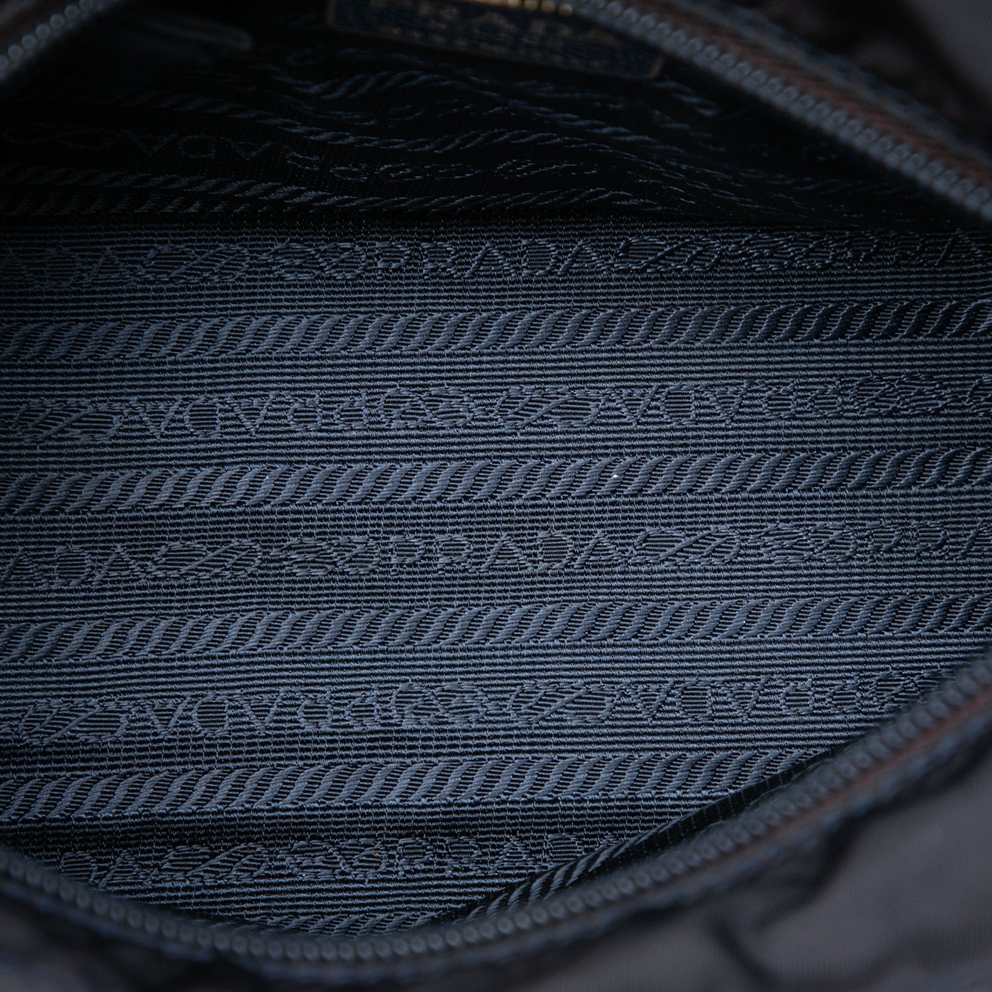 Prada Tessuto Metal Handle Bag