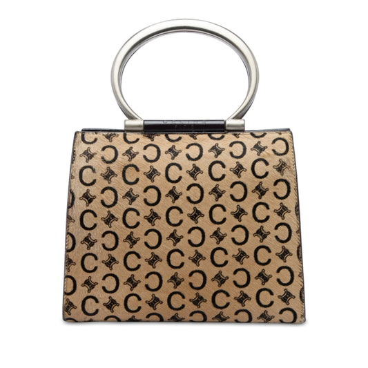 Celine C Macadam Pony Hair Top Handle Bag