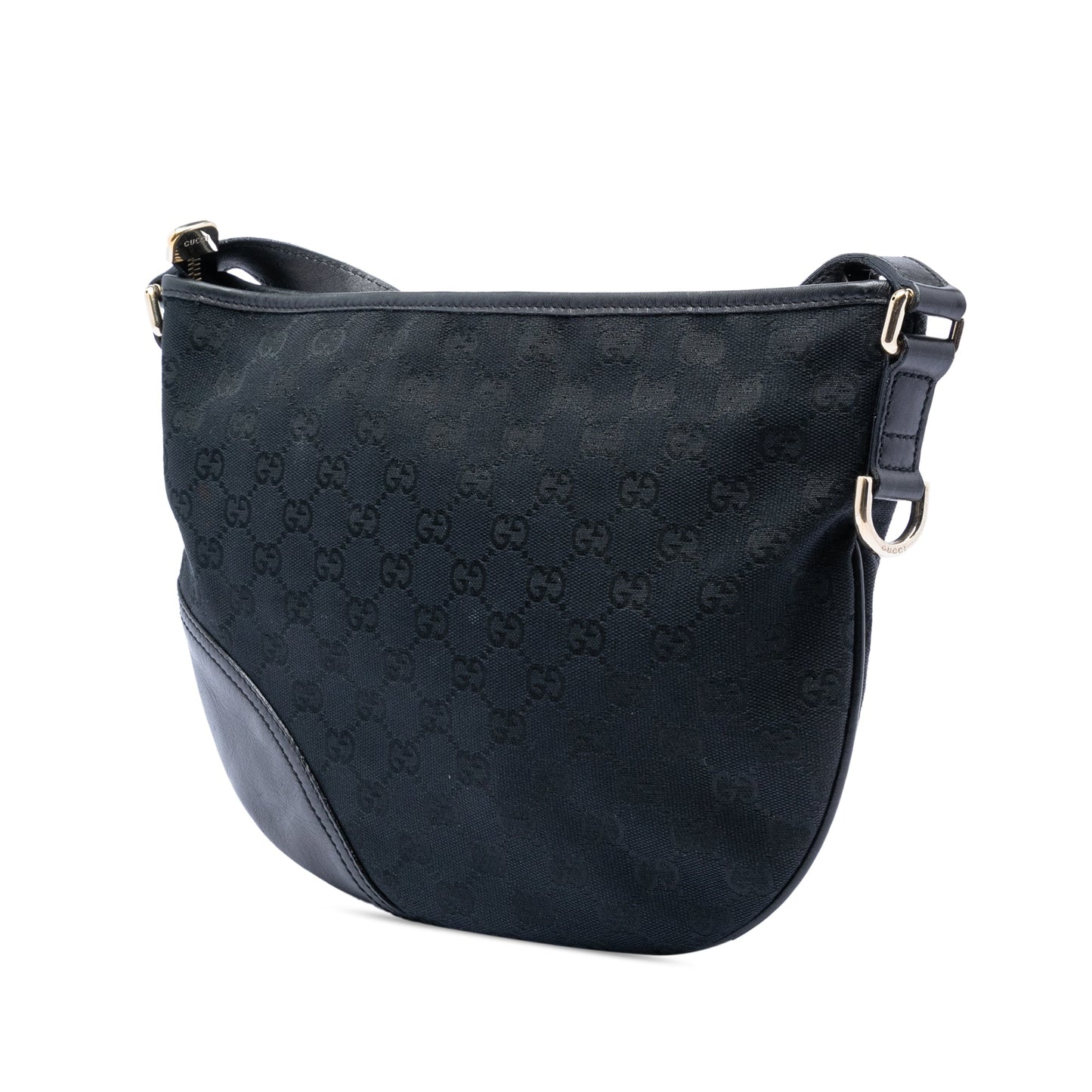 Medium GG Canvas New Britt Half Moon Crossbody