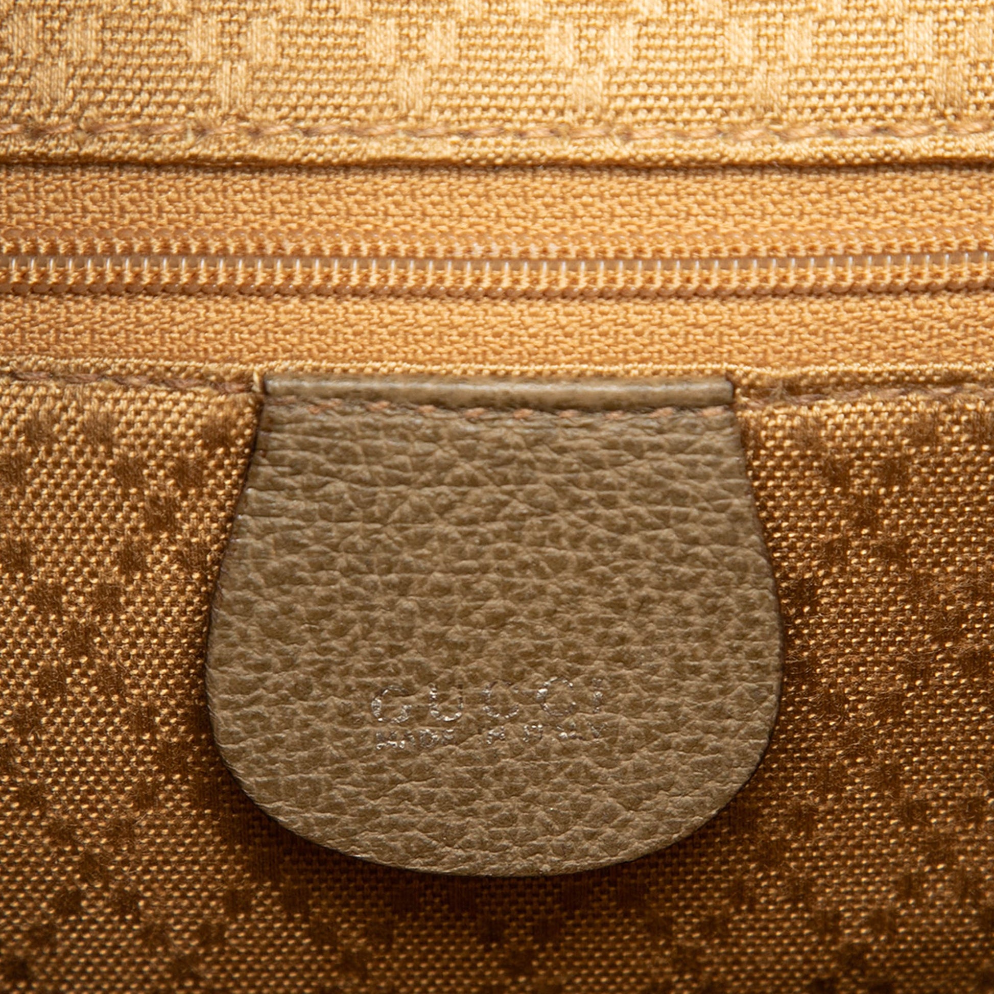 Gucci Suede Bamboo Drawstring Backpack