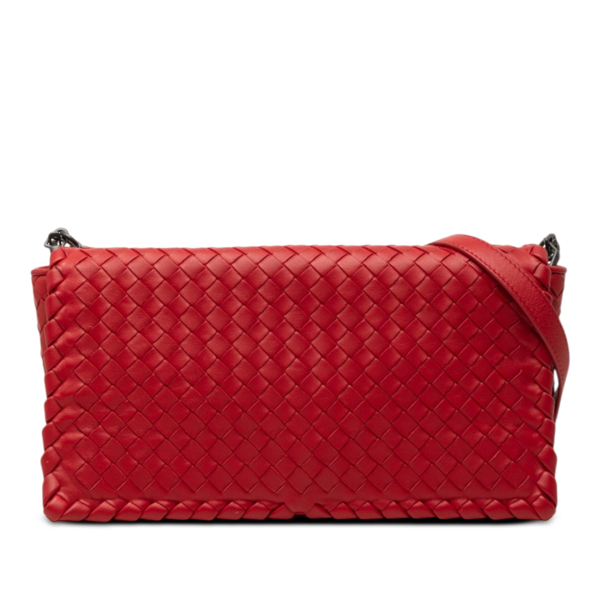 Bottega Veneta Nappa Intrecciato Flap Crossbody