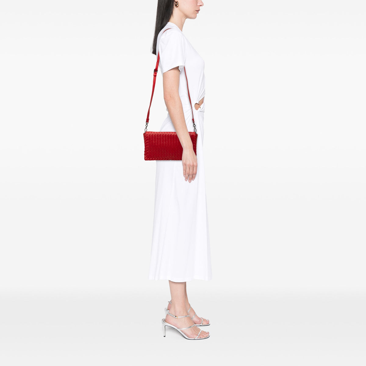 Bottega Veneta Nappa Intrecciato Flap Crossbody