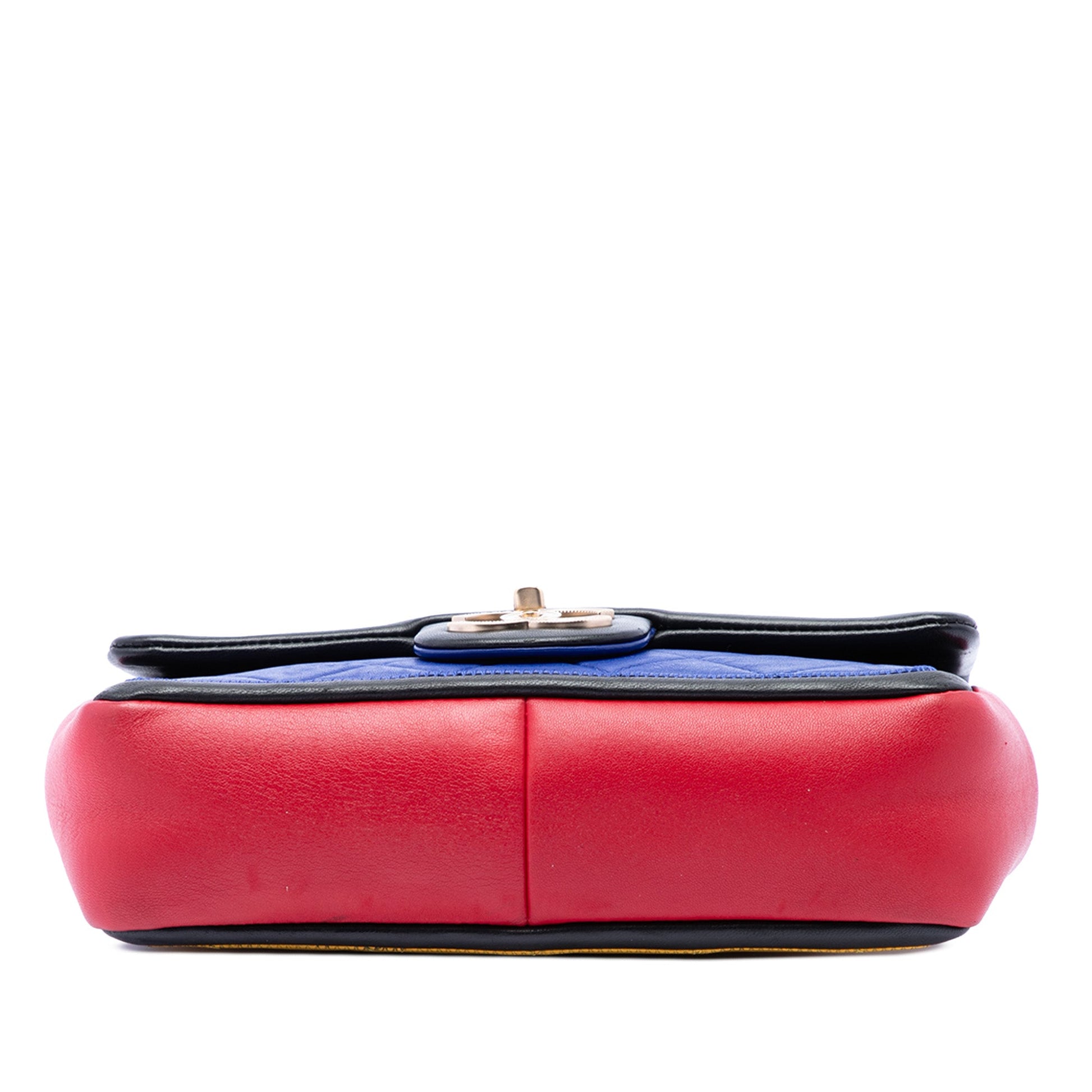 Chanel Mini Tricolor Lambskin Graphic Flap