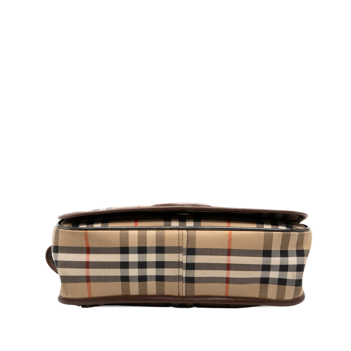 Burberry Haymarket Check Canvas Shoulder Bag — Beige