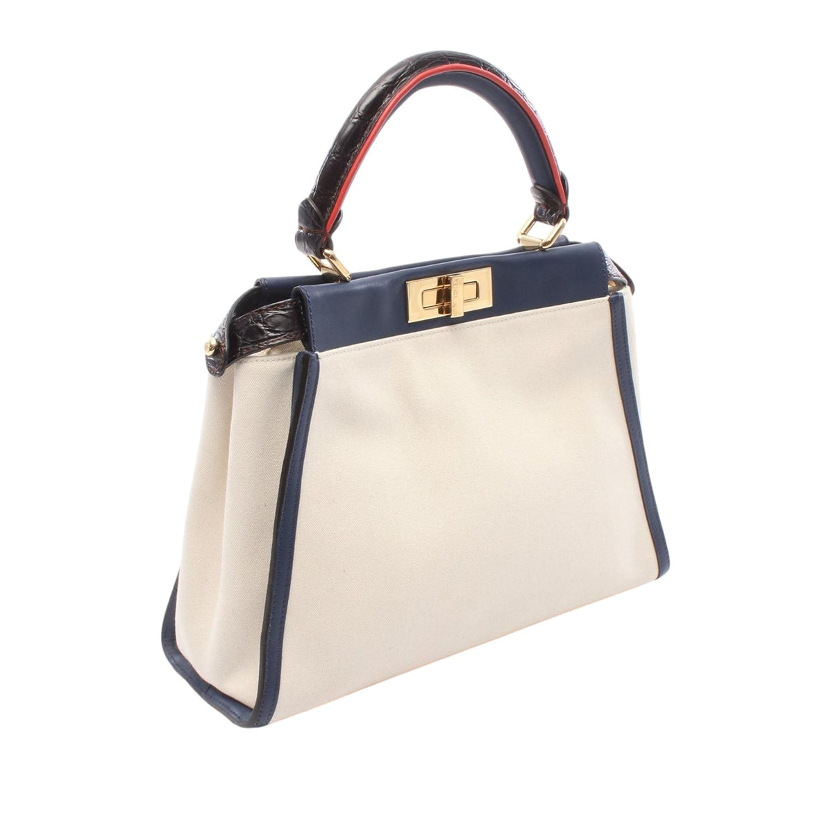 Fendi Medium Canvas Peekaboo Iconic Satchel