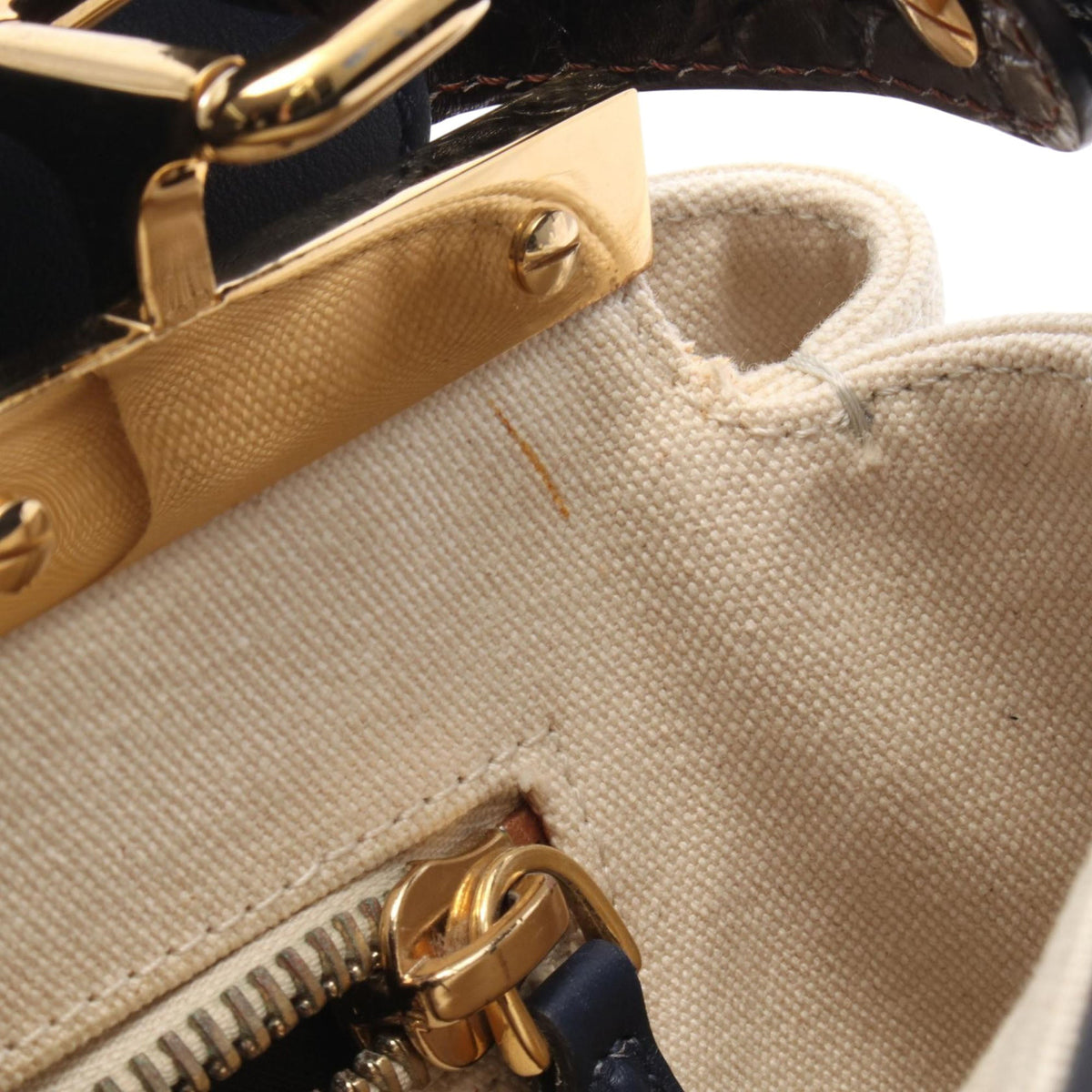 Fendi Medium Canvas Peekaboo Iconic Satchel