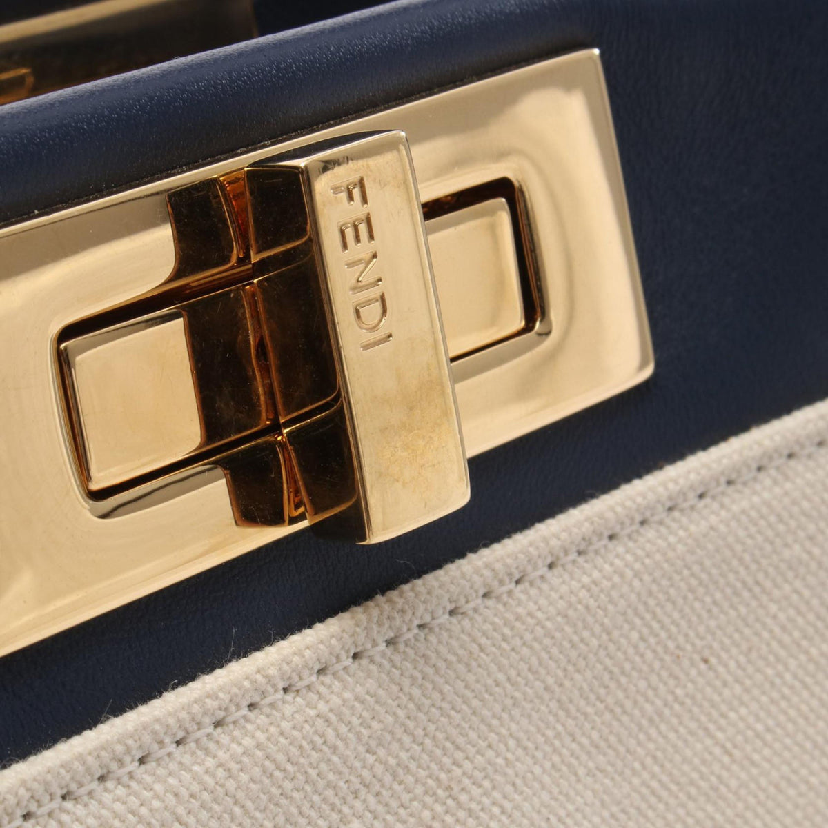Fendi Medium Canvas Peekaboo Iconic Satchel