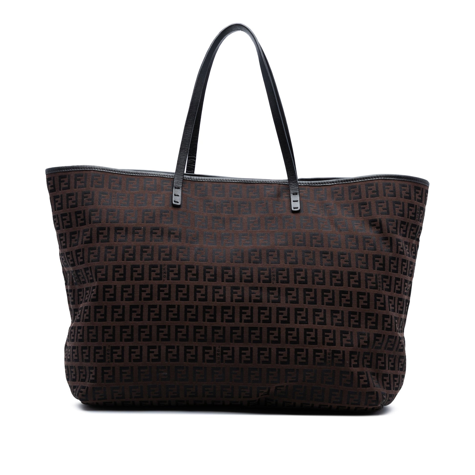 Fendi Medium Zucchino Canvas Roll Tote
