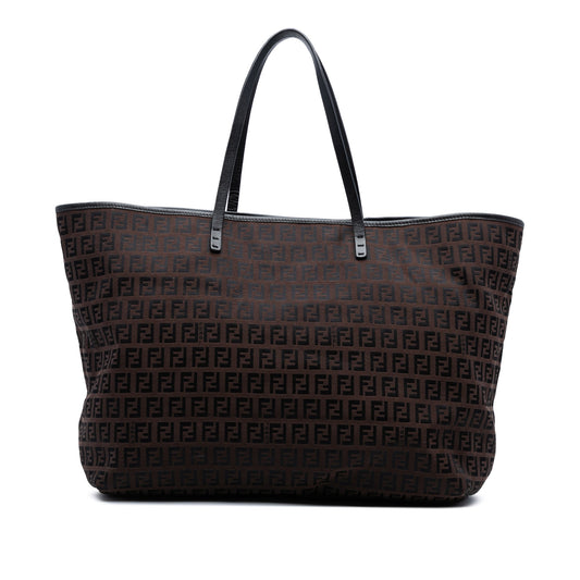 Fendi Medium Zucchino Canvas Roll Tote
