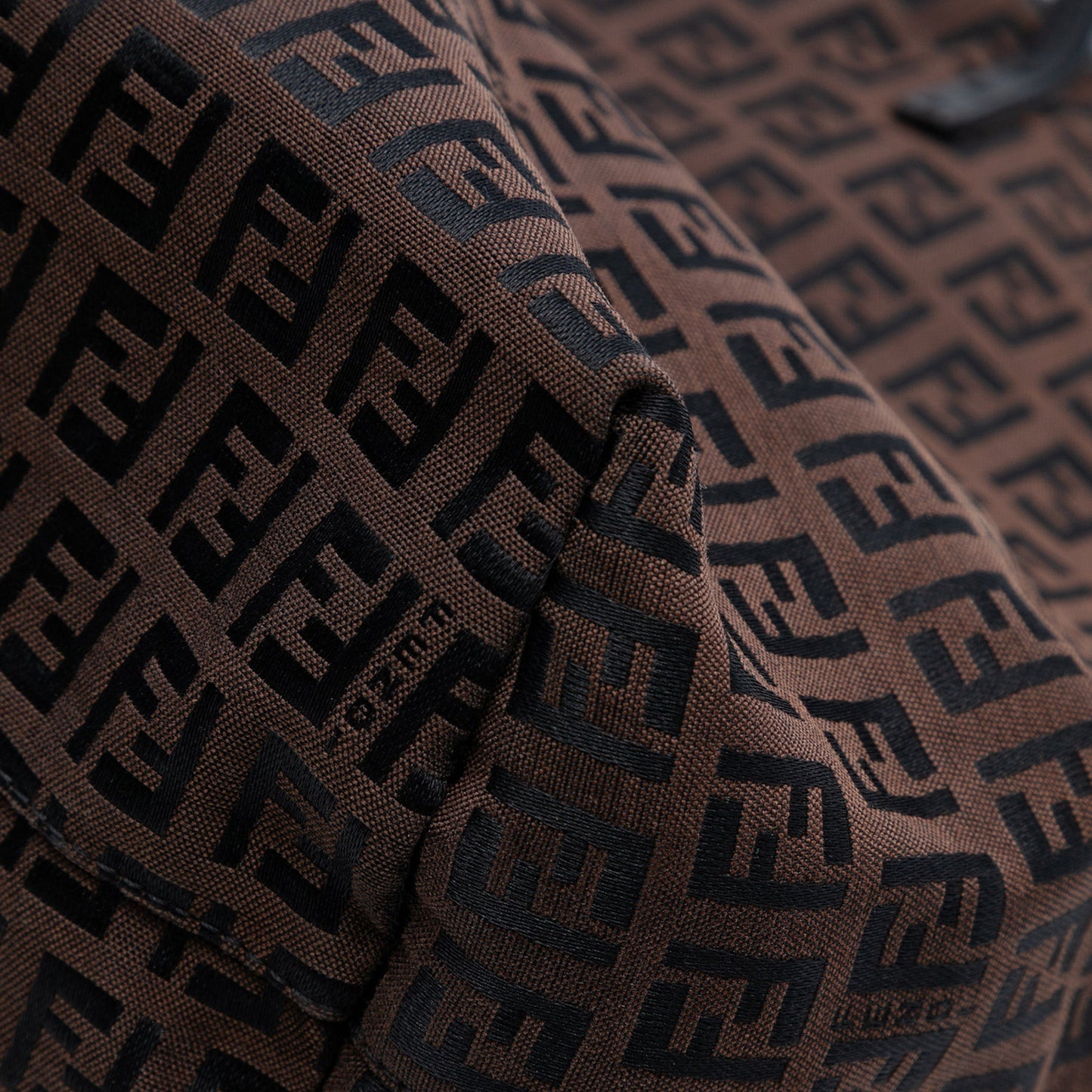 Fendi Medium Zucchino Canvas Roll Tote