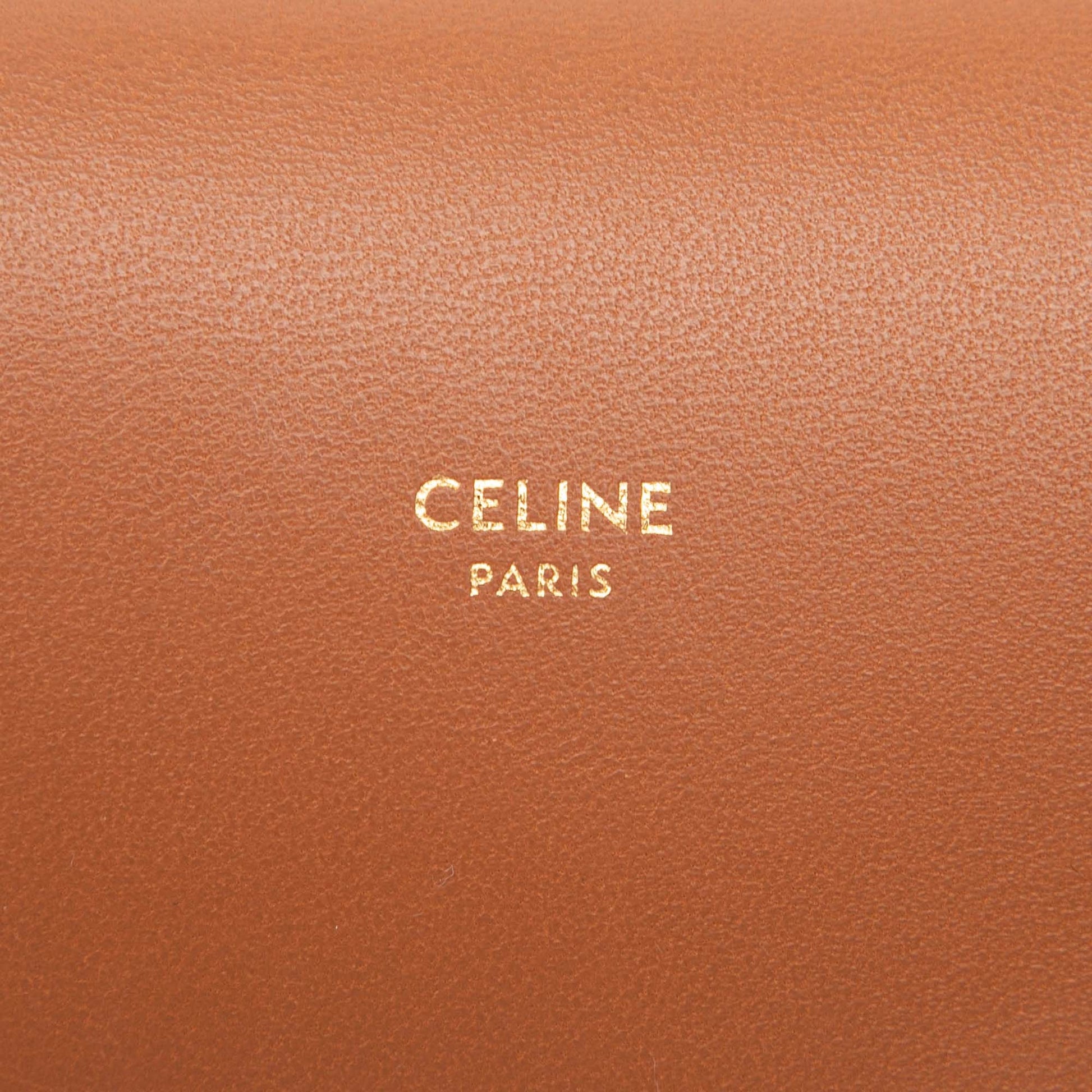 Celine Triomphe Coated Canvas Phone Pouch Flap Crossbody