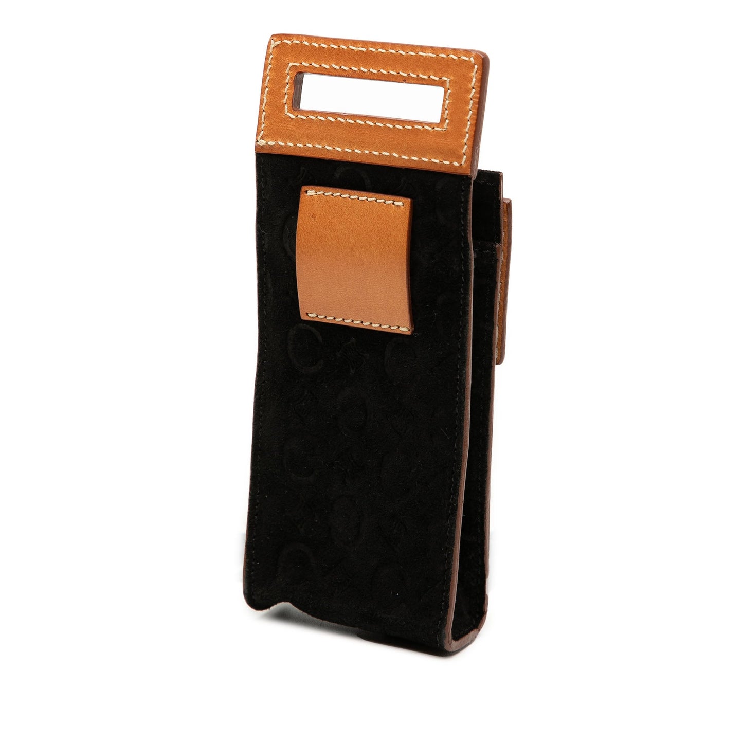 Celine C Macadam Suede Pochette Crossbody