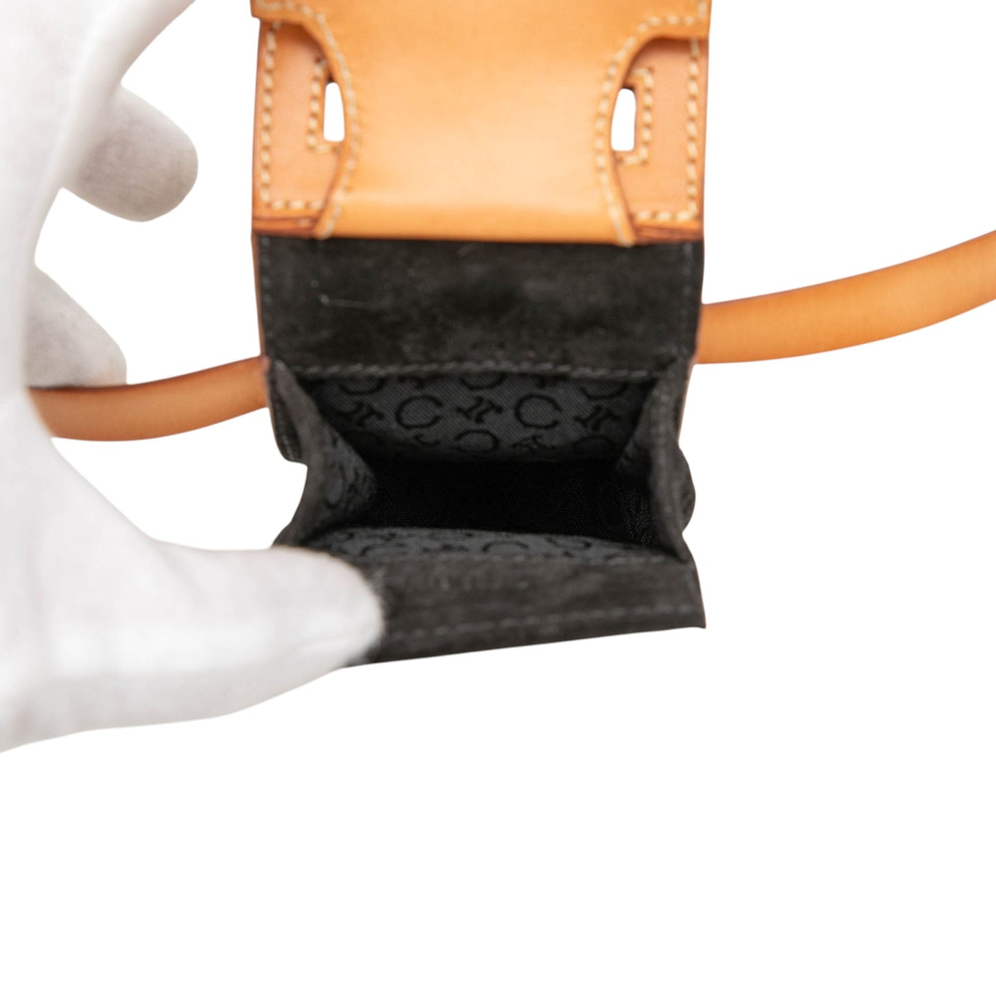 Celine C Macadam Suede Pochette Crossbody