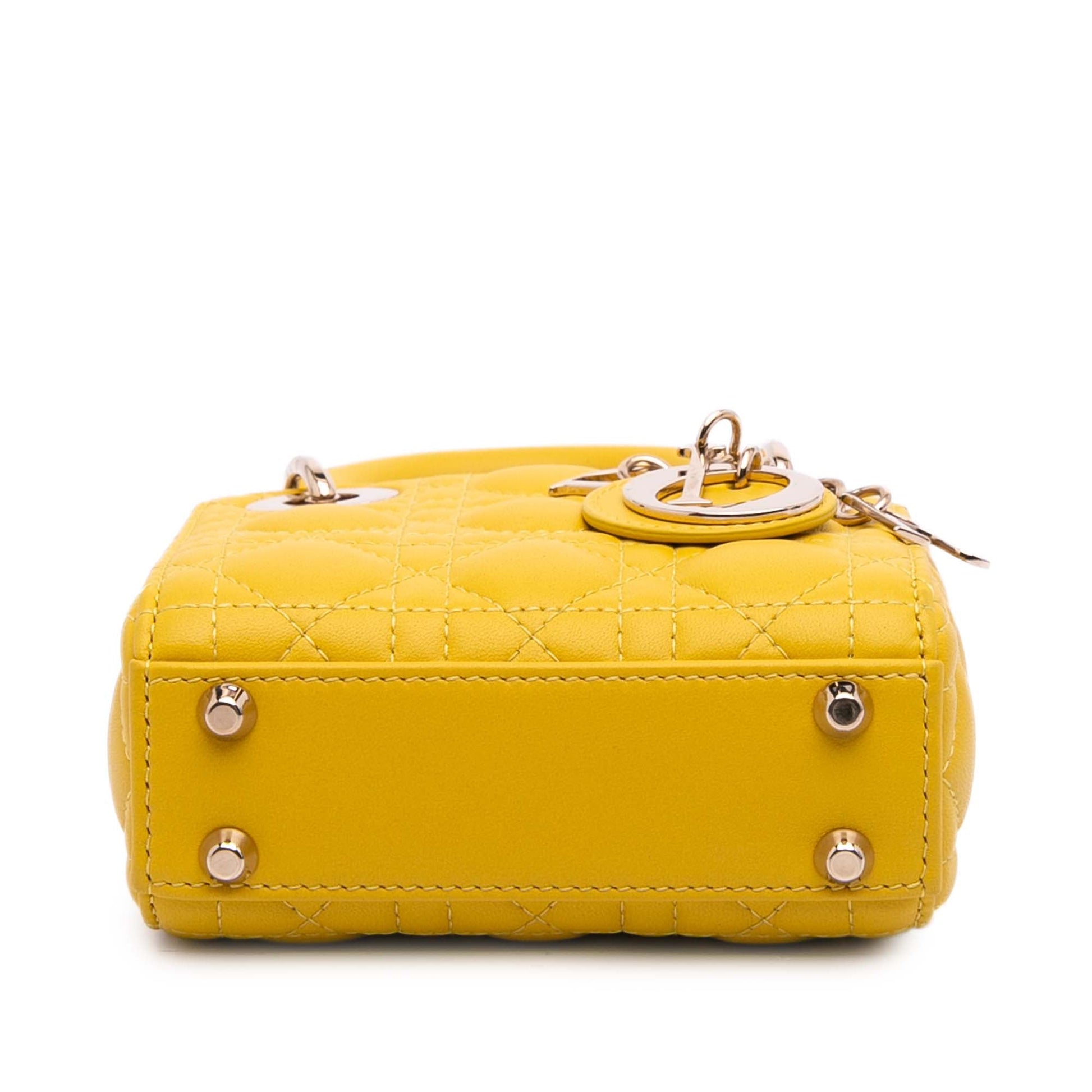 Dior Micro Lambskin Cannage Lady Dior