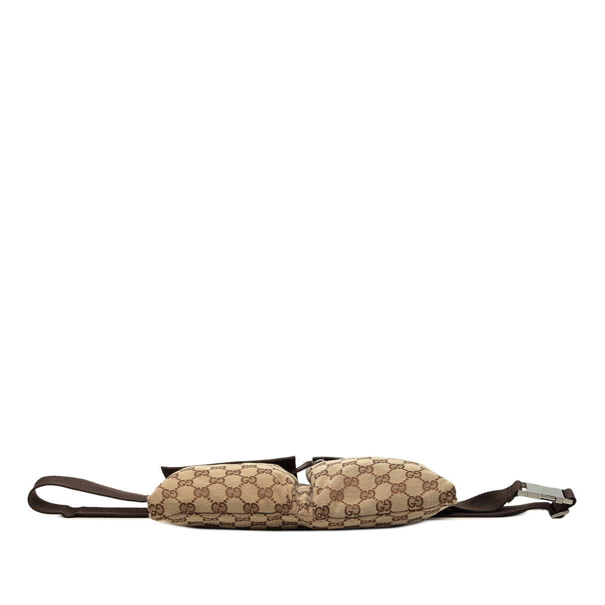 Gucci GG Canvas Double Pocket Belt Bag