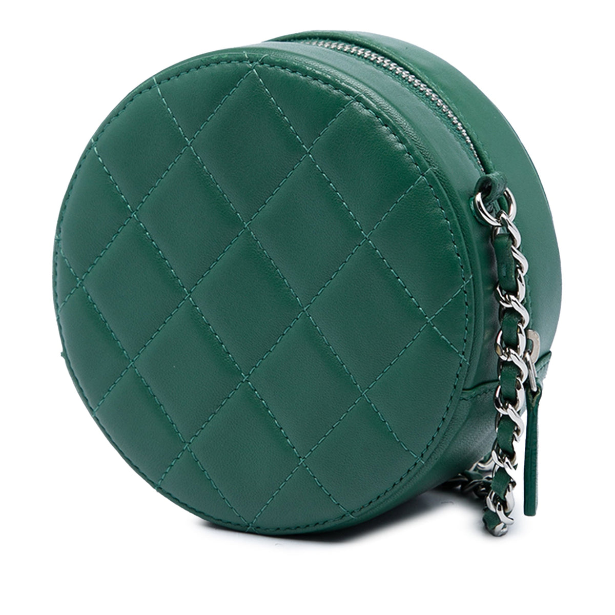Chanel Quilted Lambskin Round Crossbody