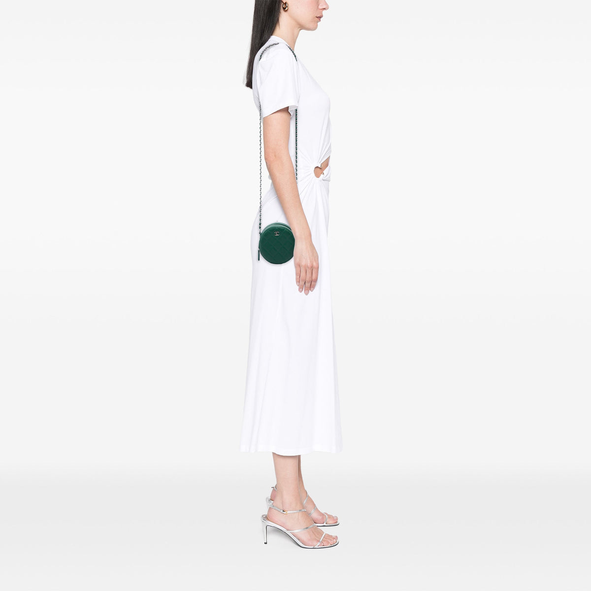 Chanel Quilted Lambskin Round Crossbody