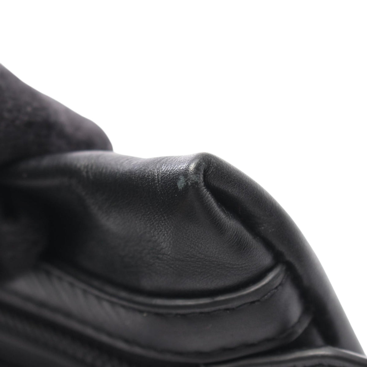 Bottega Veneta Perforated Leather Clutch — Black