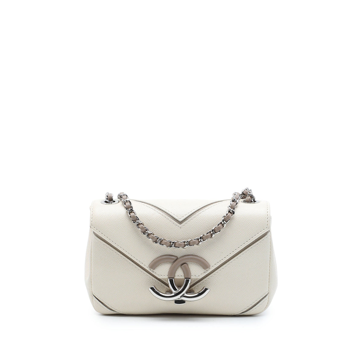 Chanel Small Macro Chevron Caviar Flap